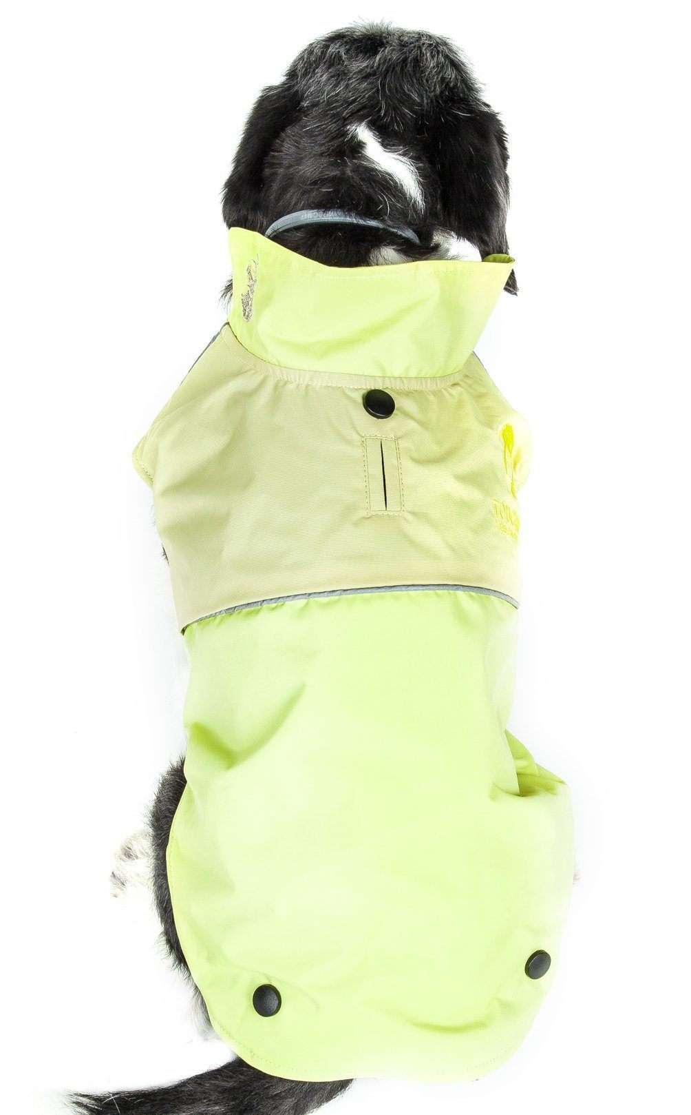 Pet Life Touchdog Lightening-Shield 2-in-1 waterproof dog jacket with detachable layers and blackshark technology.