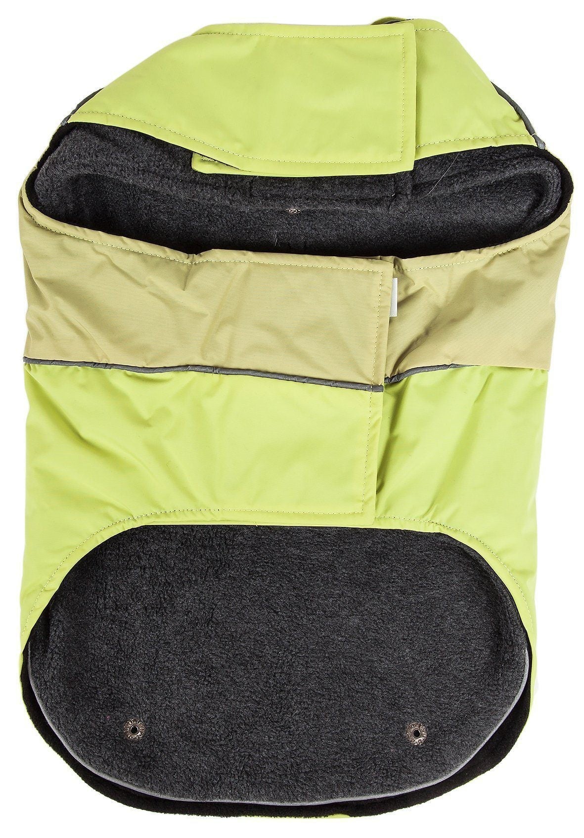 Pet Life Touchdog Lightening-Shield 2-in-1 waterproof dog jacket with removable layered design, black shark technology.