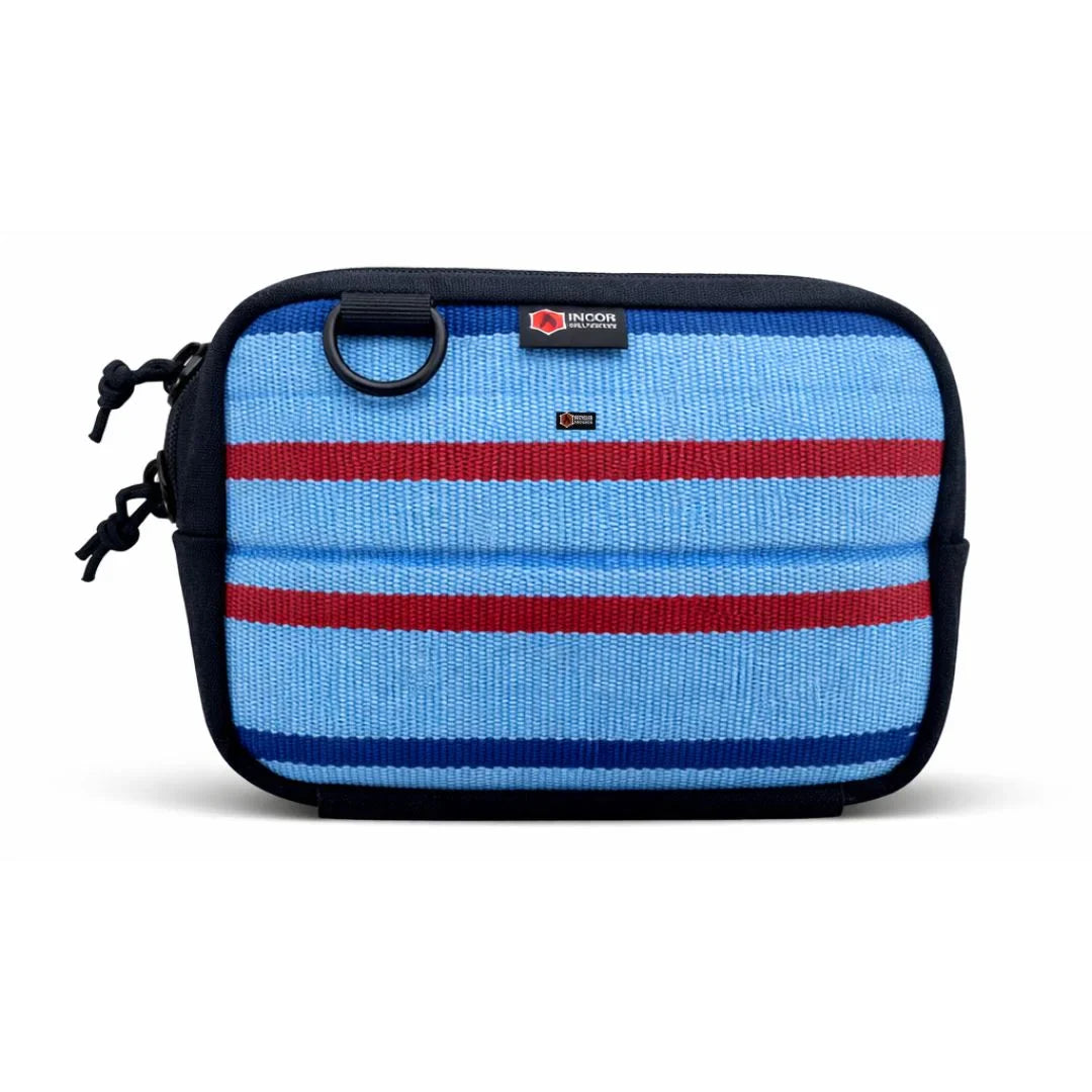Recycled Firefighter TrailHound Fanny Pack Firehose Edition in Ocean Breeze with limited-edition design, durable and functional accessory