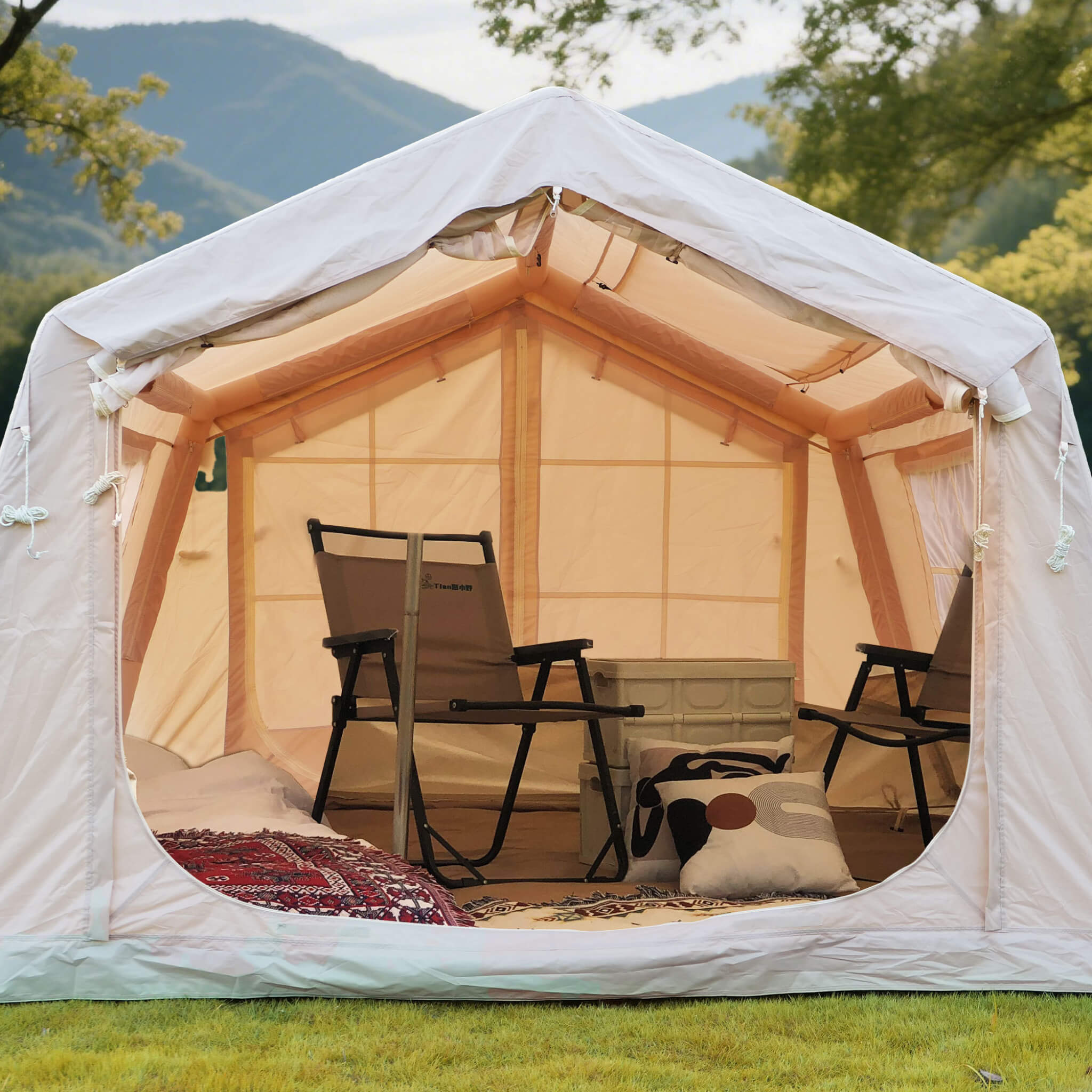 Trailora 4-Season Outdoor 4-6 People Inflatable Blow Up Camping Tent With Air Pump (SAK46821) - We The Collective
