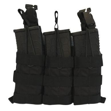 HCC Tactical Triple AR Placard shown with adjustable straps and multiple attachment points for tactical gear.