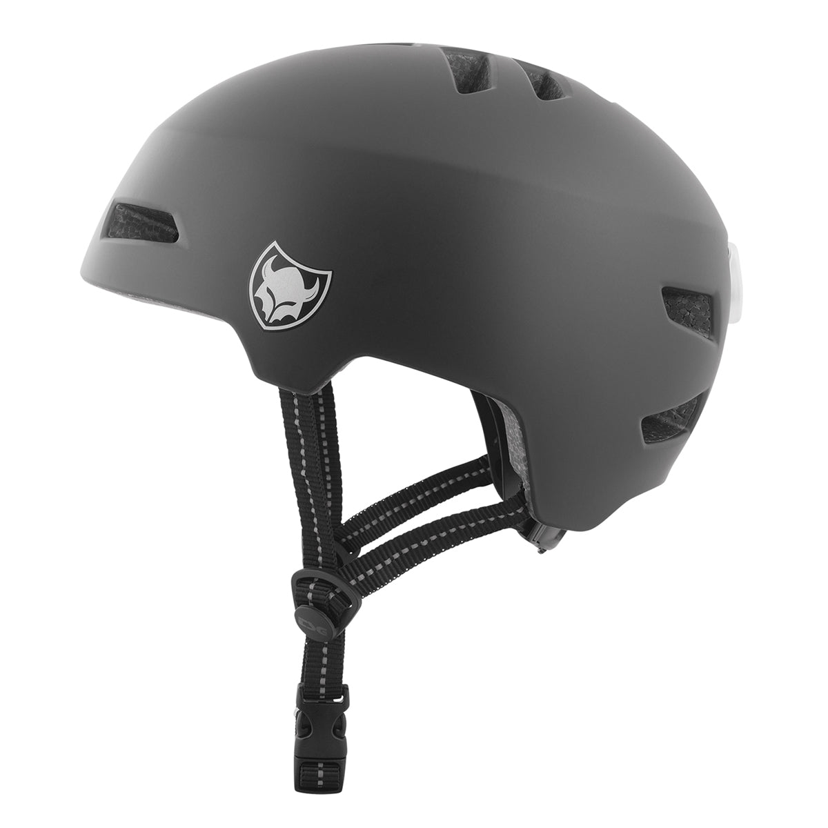 ZEITBIKE TSG helmet in satin black with a sleek solid color design, showcasing a smooth, matte finish and secure fit.
