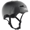 ZEITBIKE TSG skate/BMX helmet in injected black with adjustable straps and ventilation for safety and comfort.