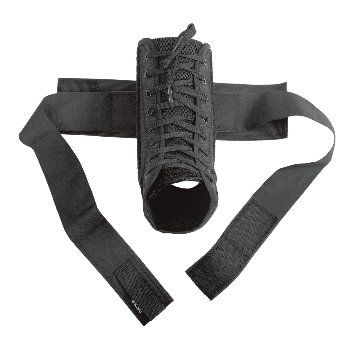 Black TSG ankle support protective pad by ZEITBIKE, designed to stabilize and protect the ankle during sports activities.
