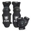 Black TSG Junior Bikeset protective pads from ZEITBIKE, including knee and elbow pads for kids' bike safety.