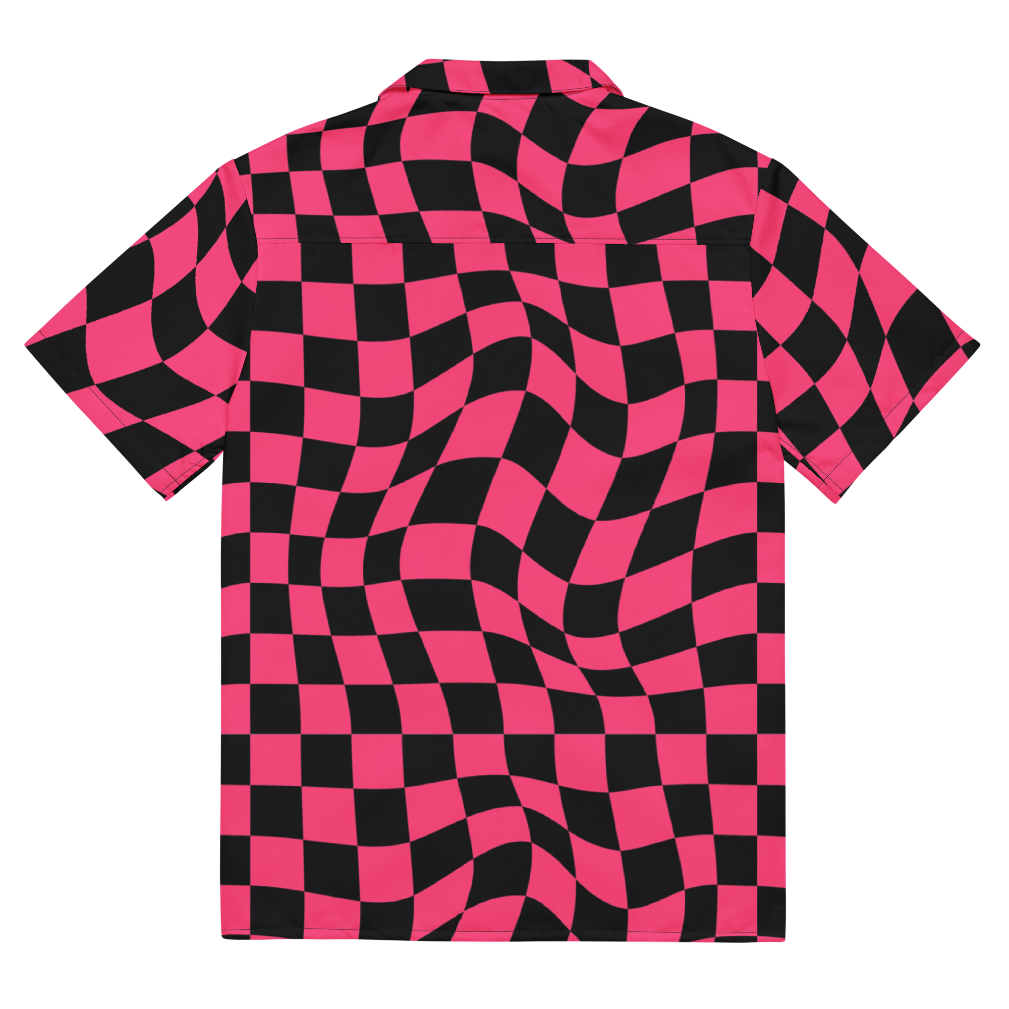 Twisted Tiles Checkerboard Button Up Shirt