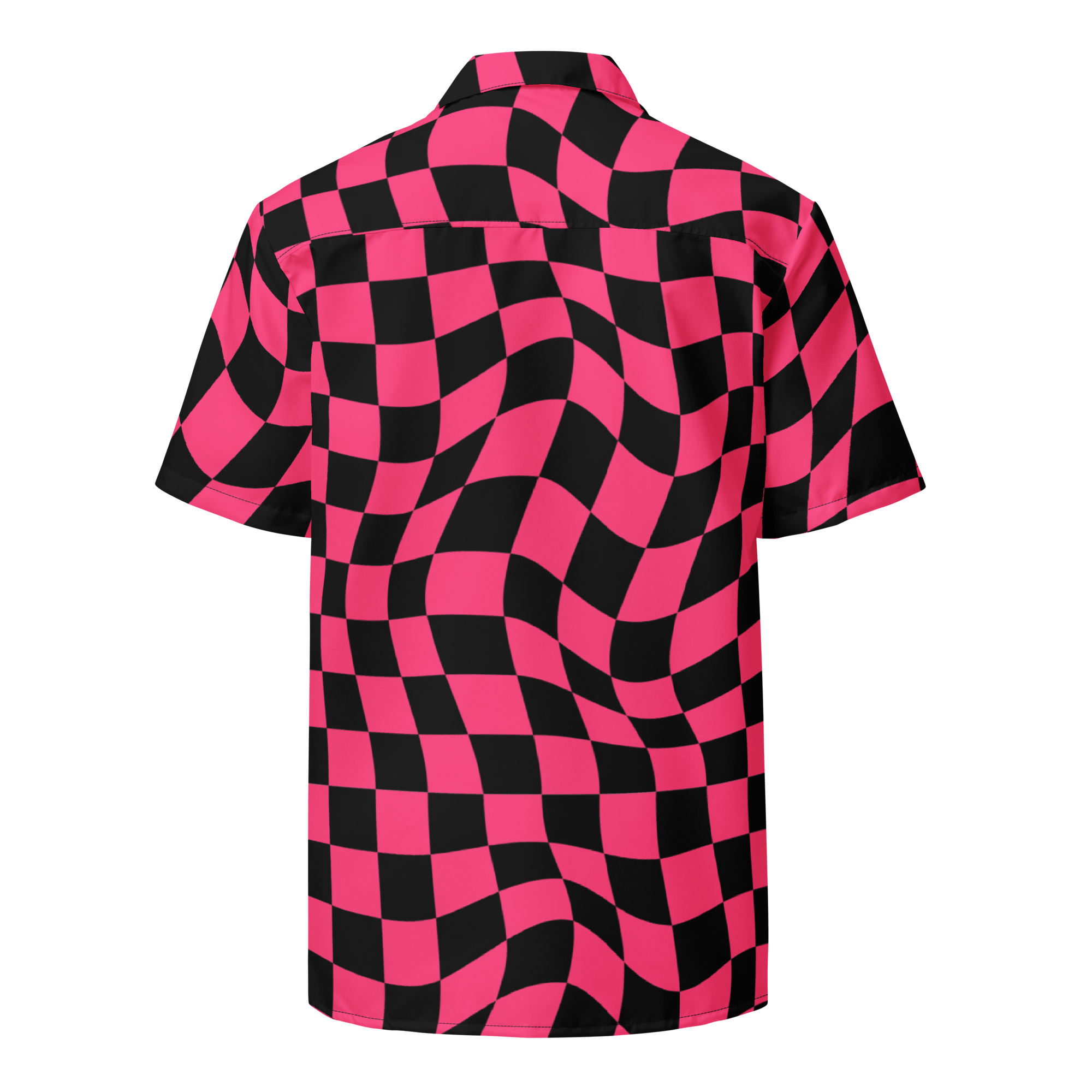 Twisted Tiles Checkerboard Button Up Shirt