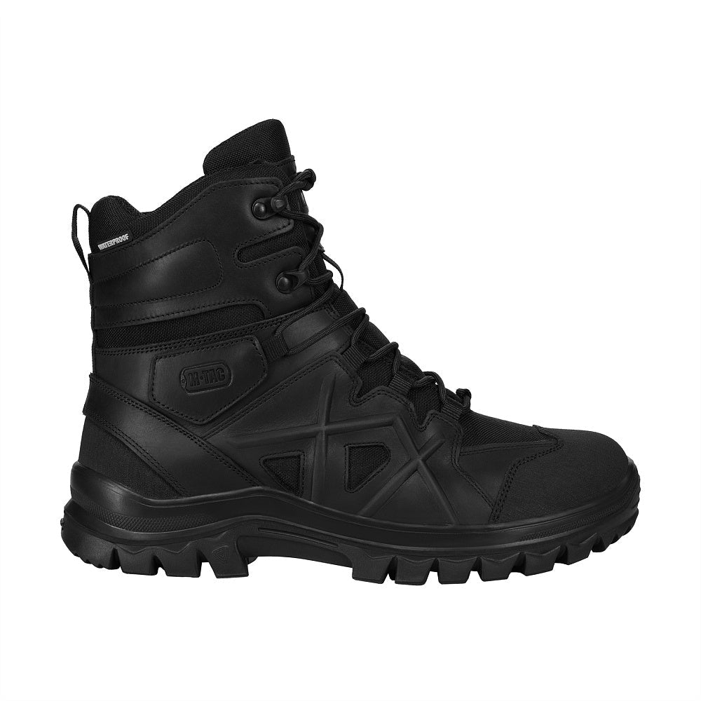 M-TAC tactical winter field boots with insulation, durable leather and waterproof design for outdoor military or tactical use.