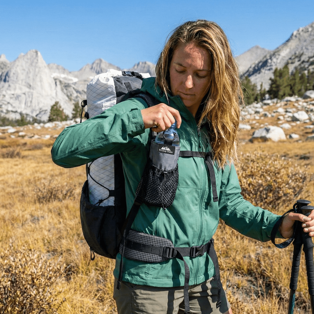 Ultralight Water Bottle Pouch (Shoulder Strap Mount) - OVERLANDERS Outfitter