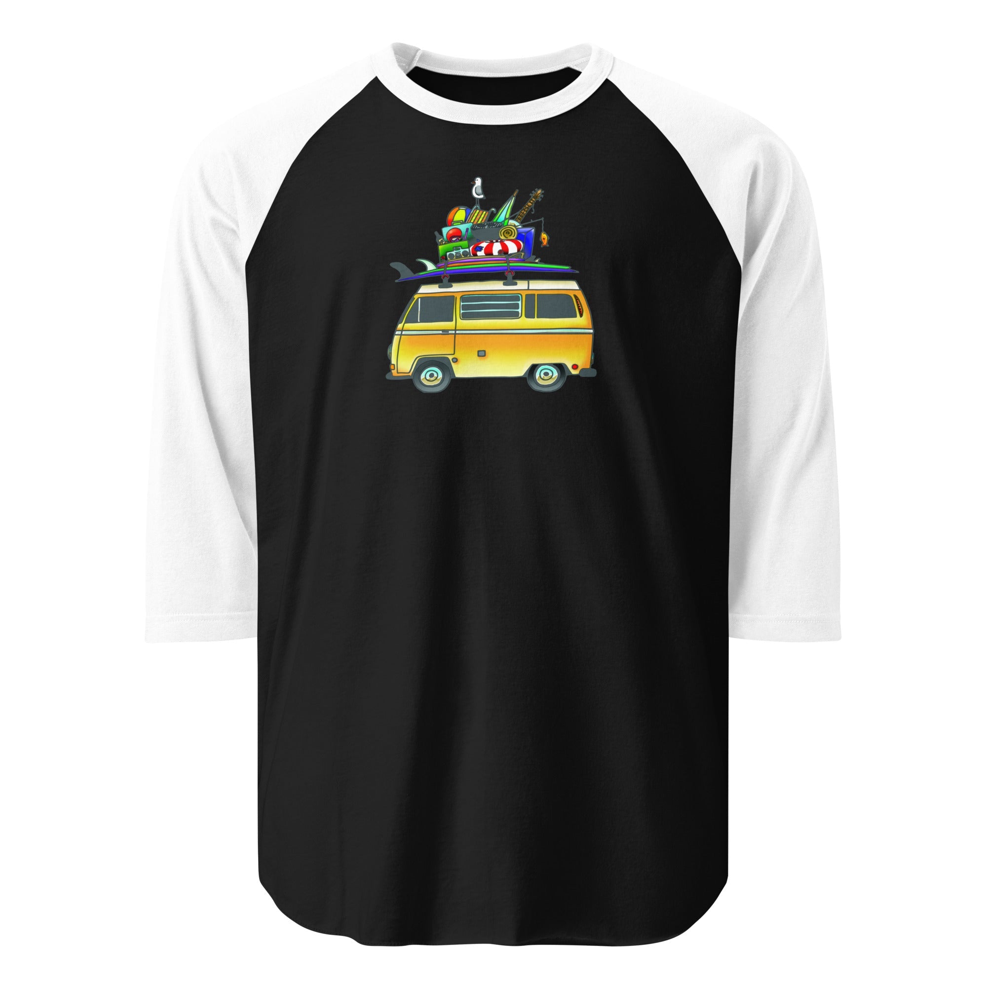 RAD Bus Raglan Baseball T-Shirt - OVERLANDERS Outfitter