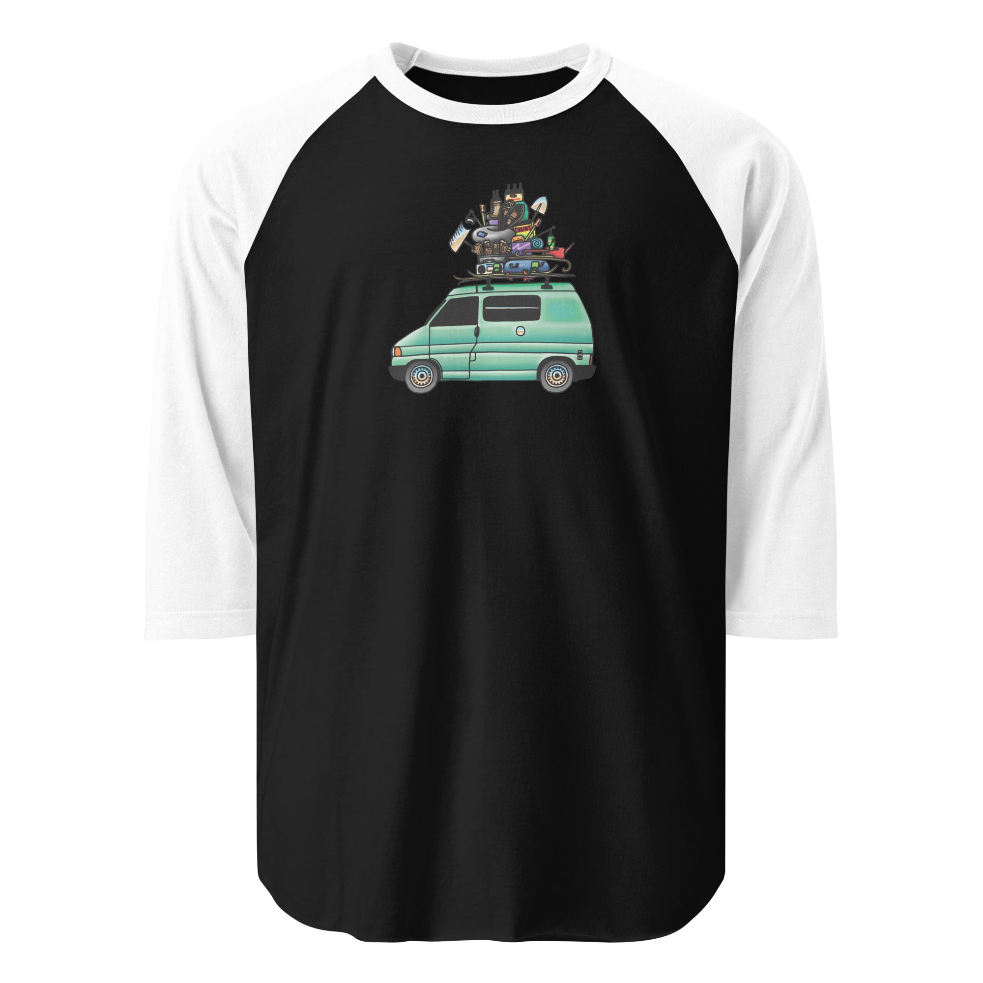 RAD Eurovan Raglan Baseball T-Shirt - OVERLANDERS Outfitter