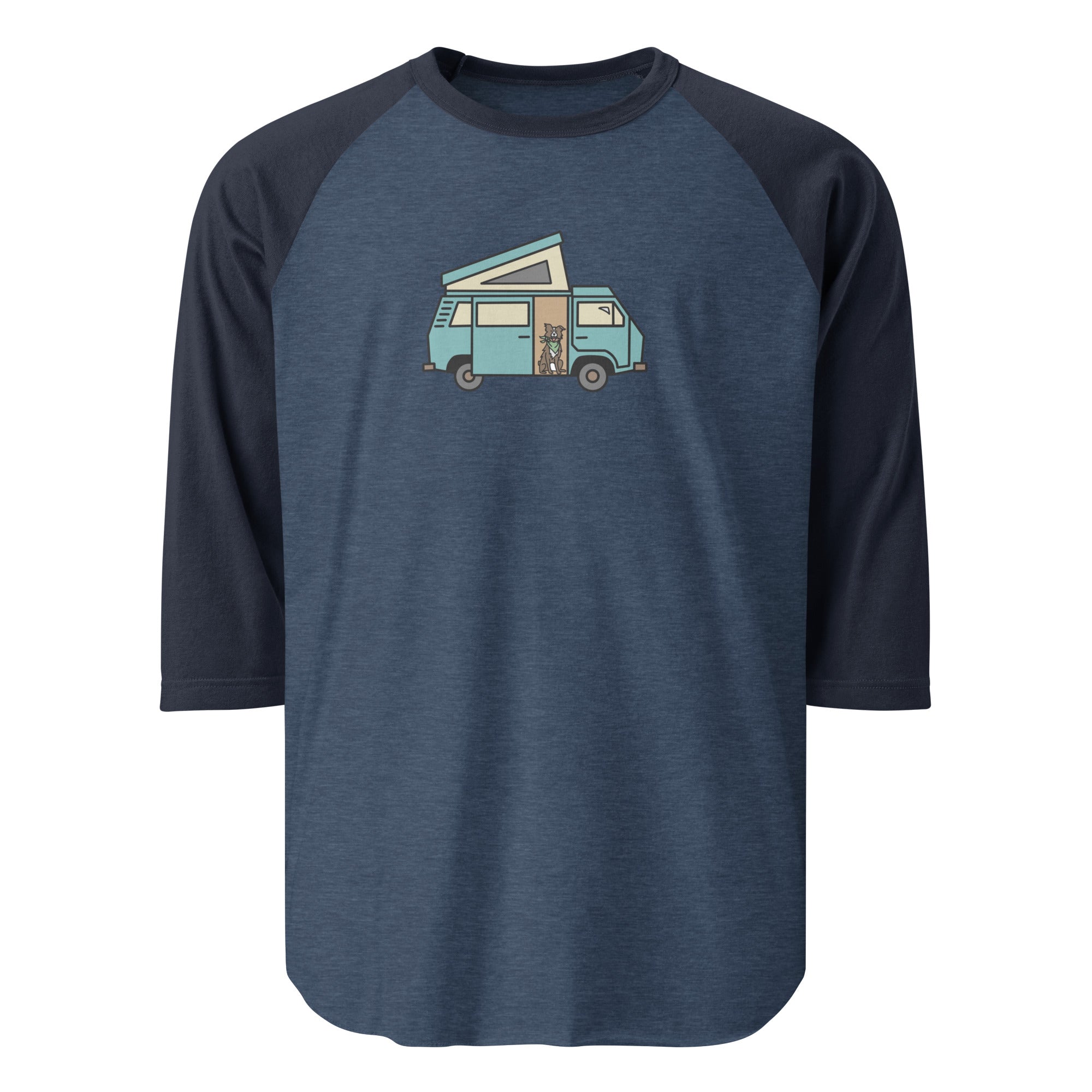 Dog in Van Raglan Baseball T-Shirt - OVERLANDERS Outfitter