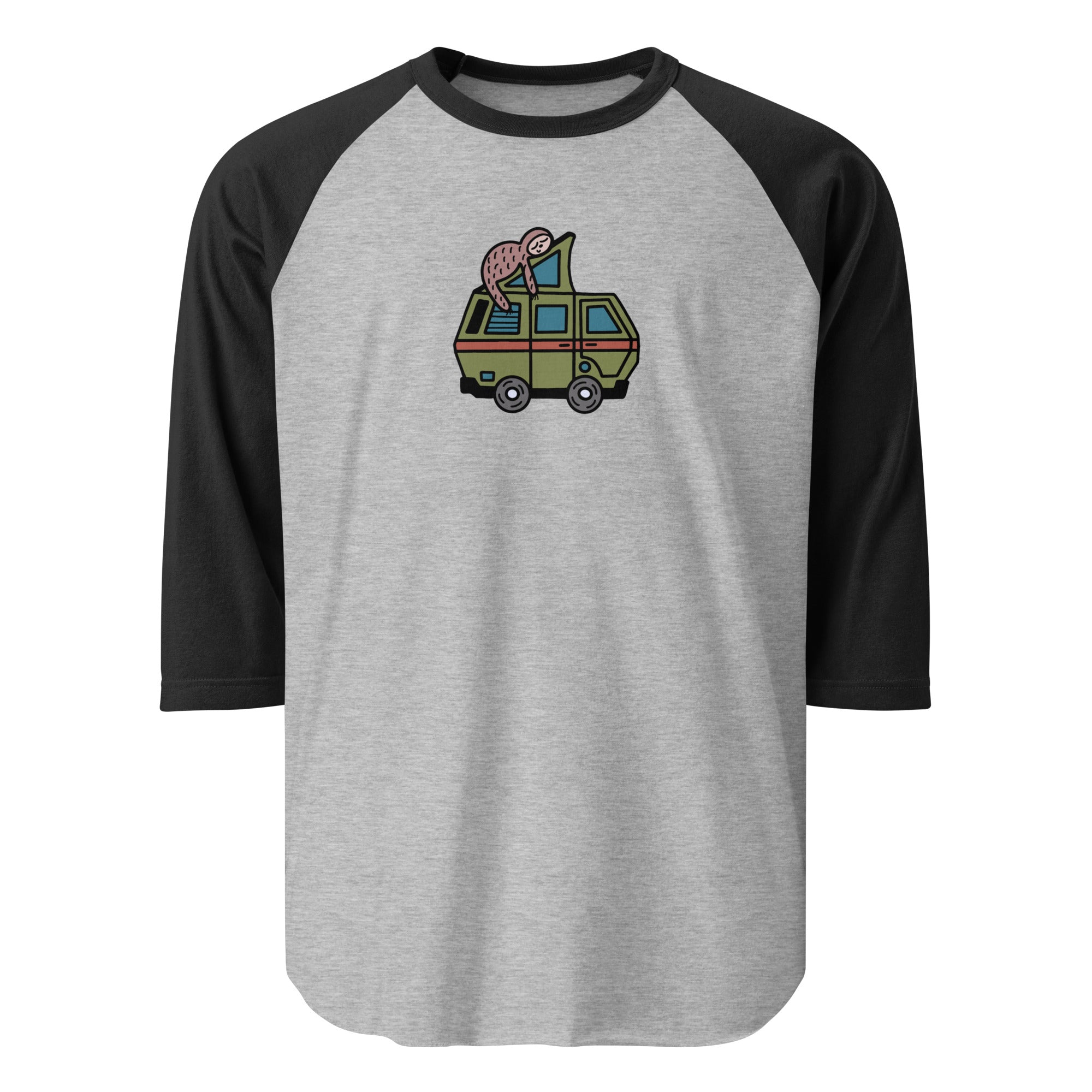 Stewie Sloth Raglan Baseball T-Shirt - OVERLANDERS Outfitter