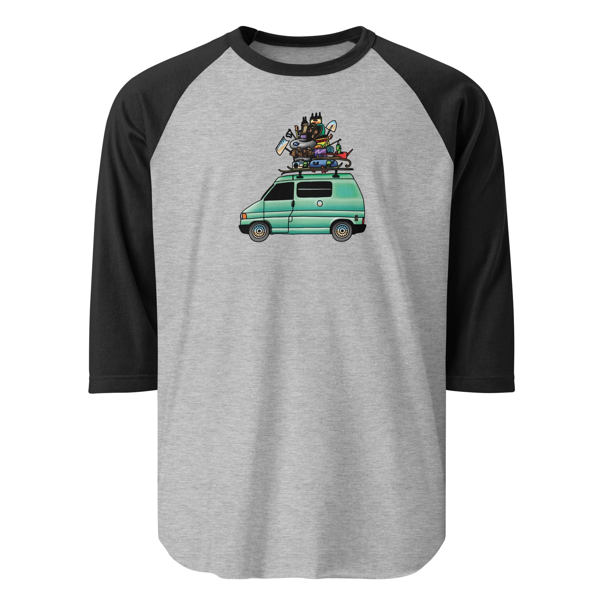RAD Eurovan Raglan Baseball T-Shirt - OVERLANDERS Outfitter