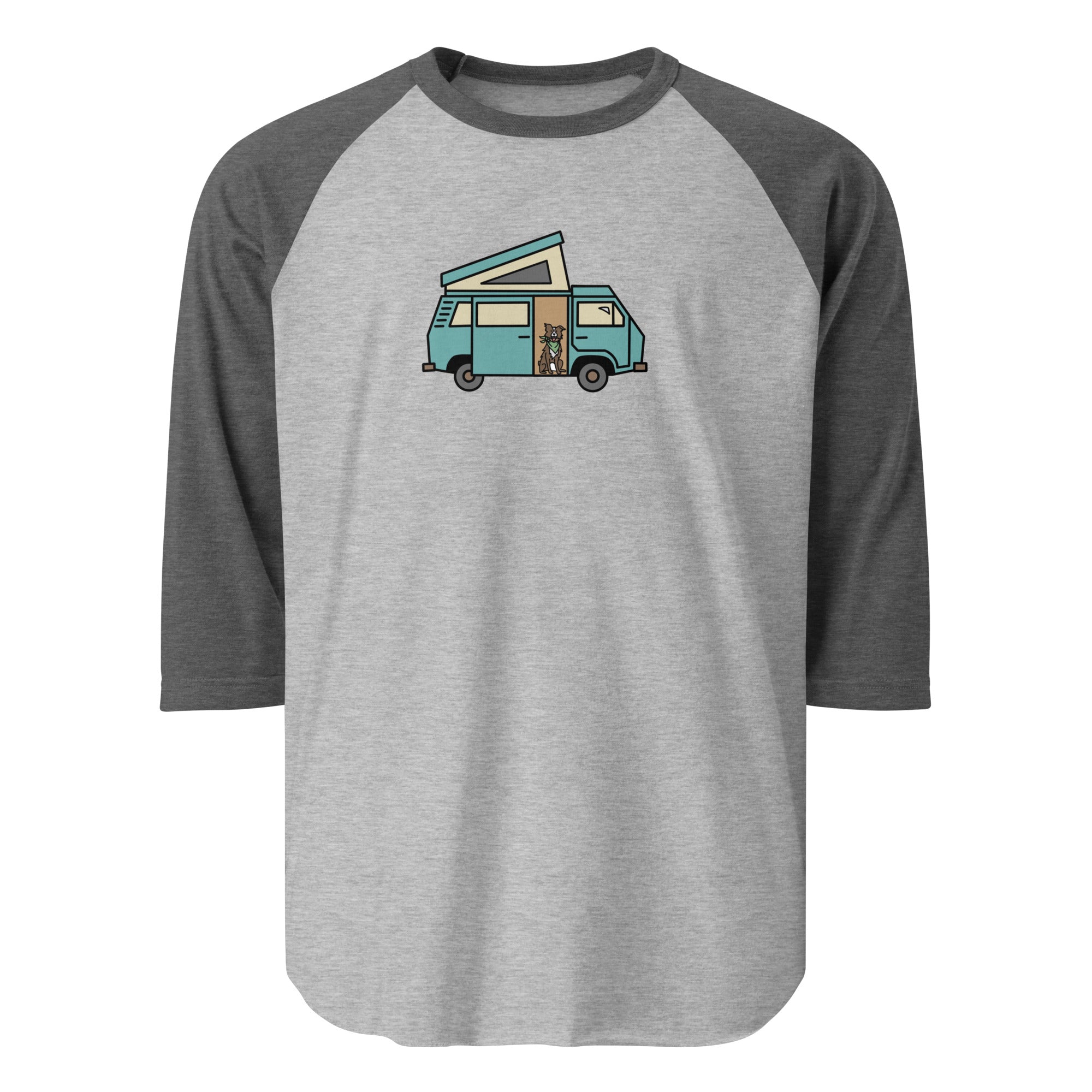 Dog in Van Raglan Baseball T-Shirt - OVERLANDERS Outfitter