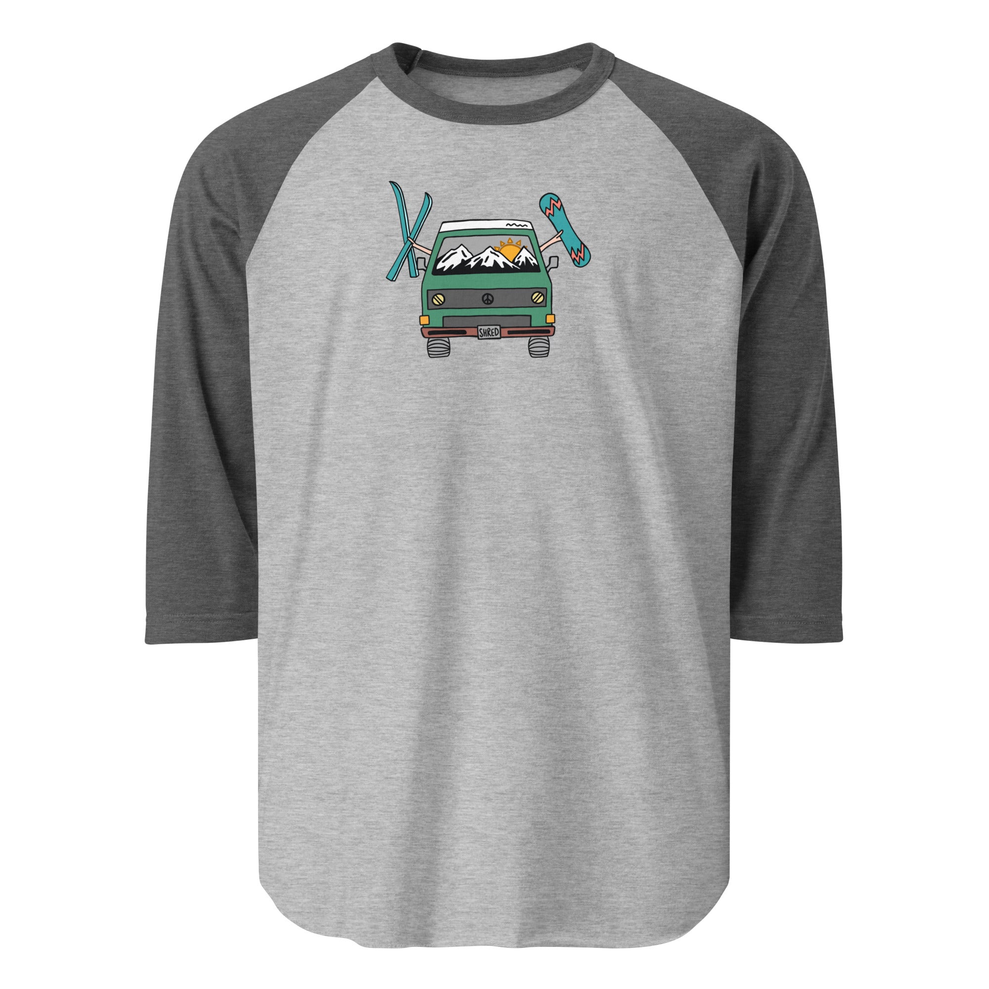 Shred Van Raglan Baseball T-Shirt - OVERLANDERS Outfitter