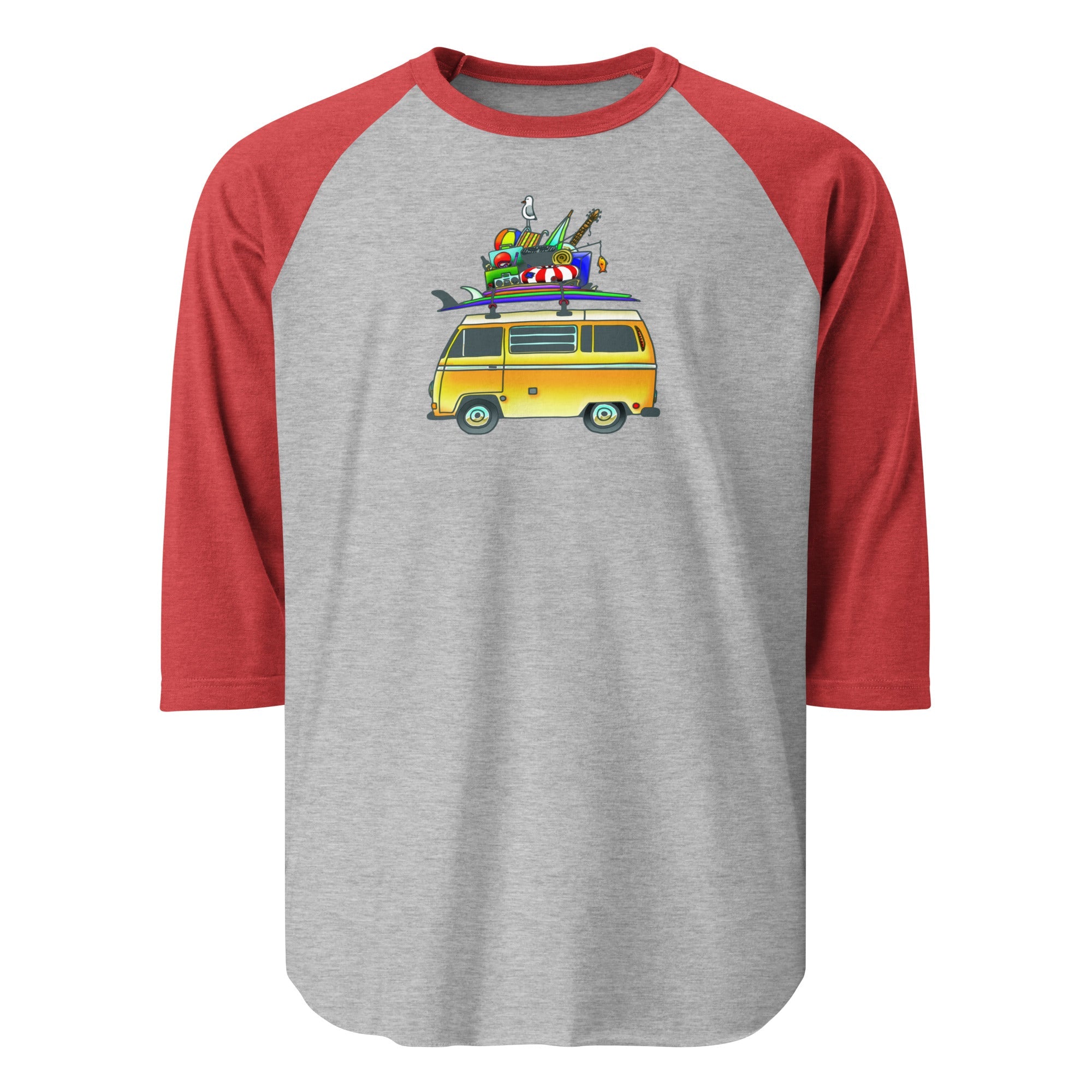 RAD Bus Raglan Baseball T-Shirt - OVERLANDERS Outfitter