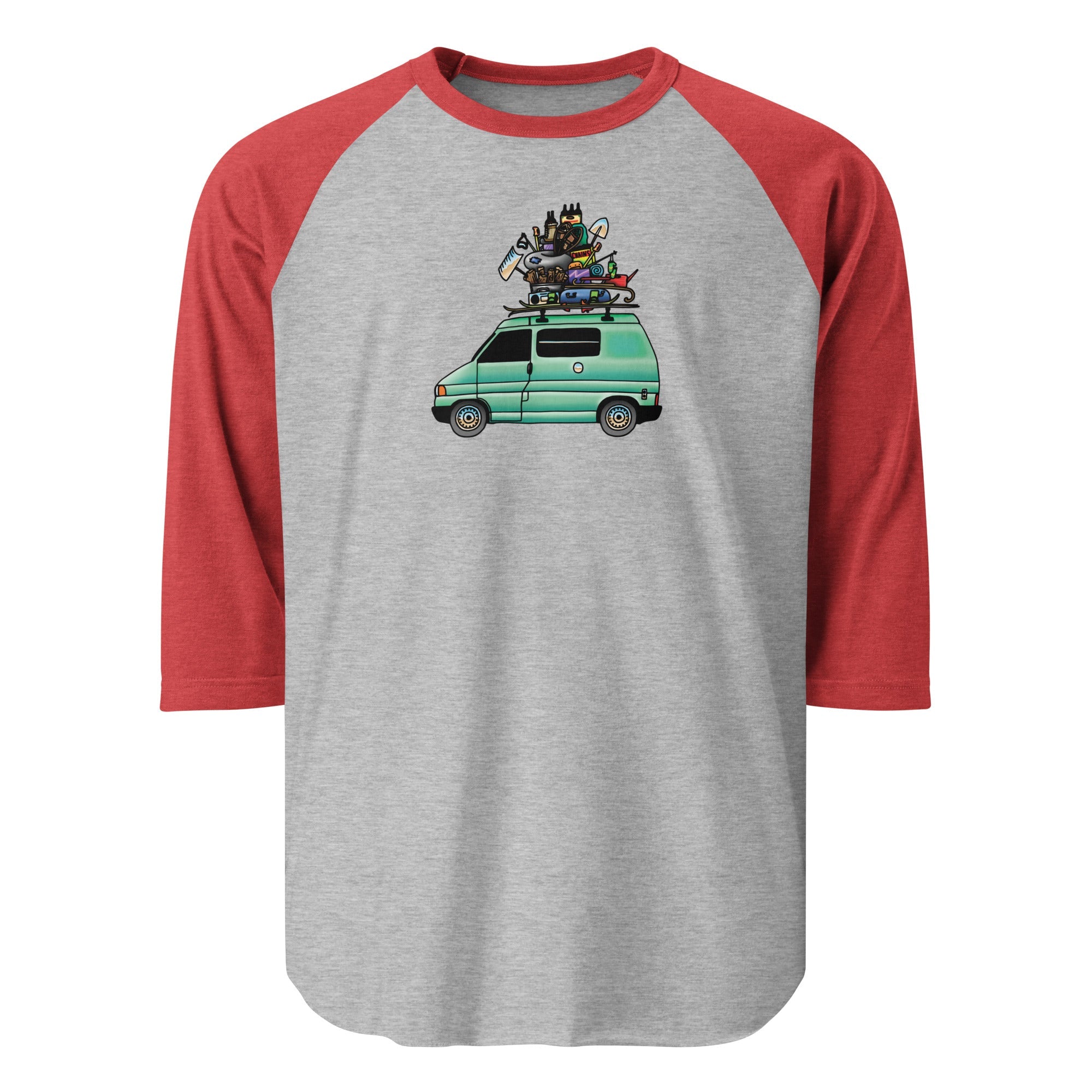 RAD Eurovan Raglan Baseball T-Shirt - OVERLANDERS Outfitter