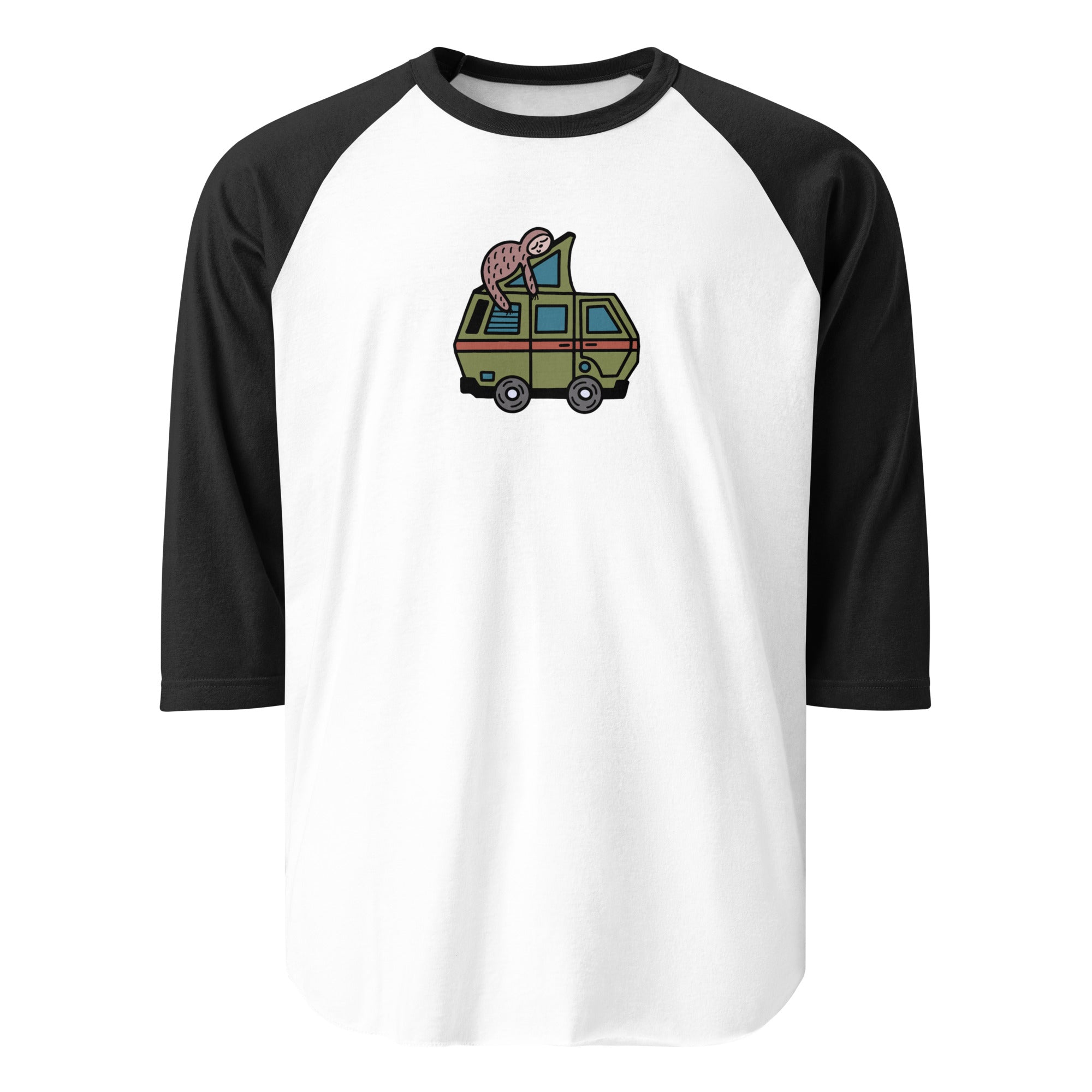 Stewie Sloth Raglan Baseball T-Shirt - OVERLANDERS Outfitter