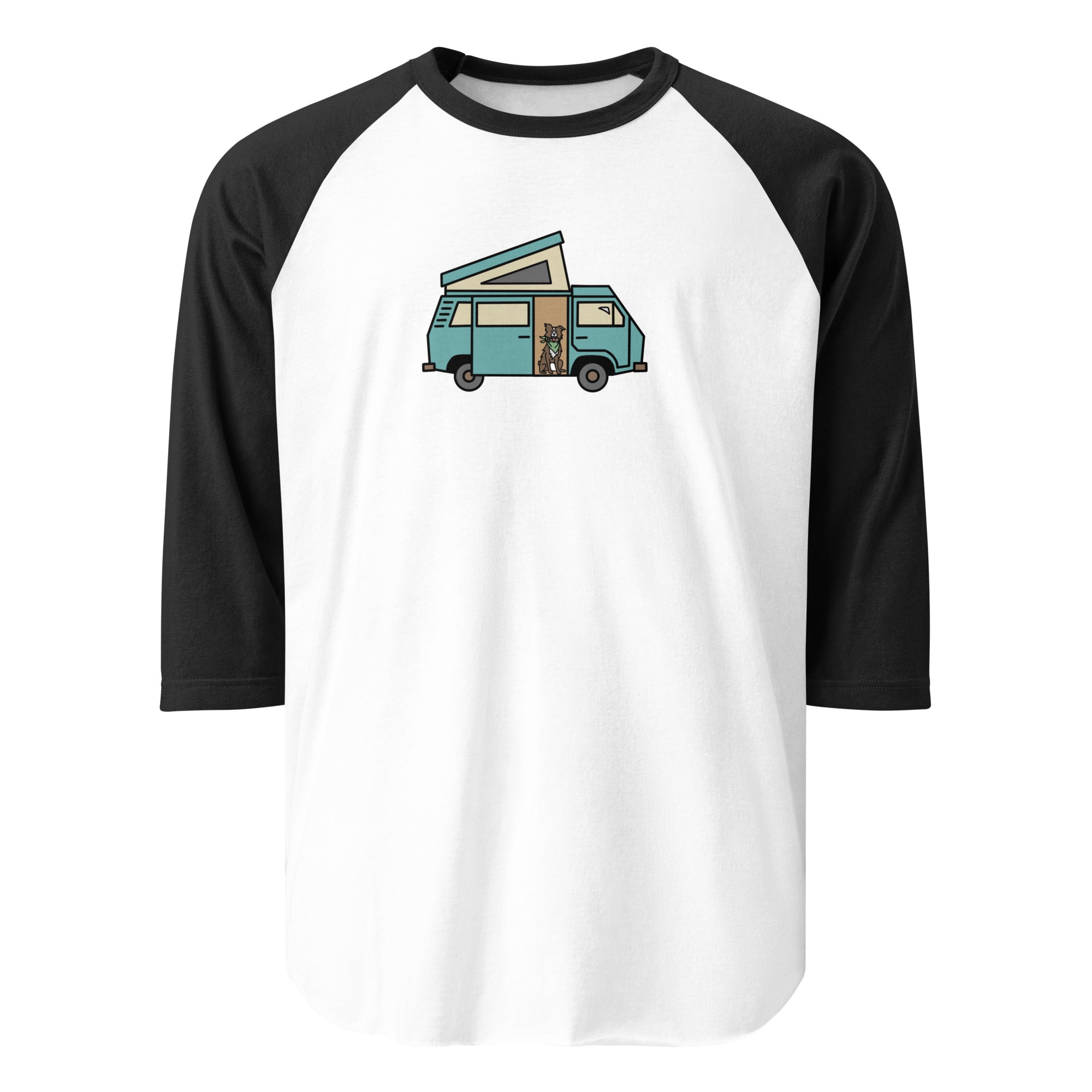 Dog in Van Raglan Baseball T-Shirt - OVERLANDERS Outfitter