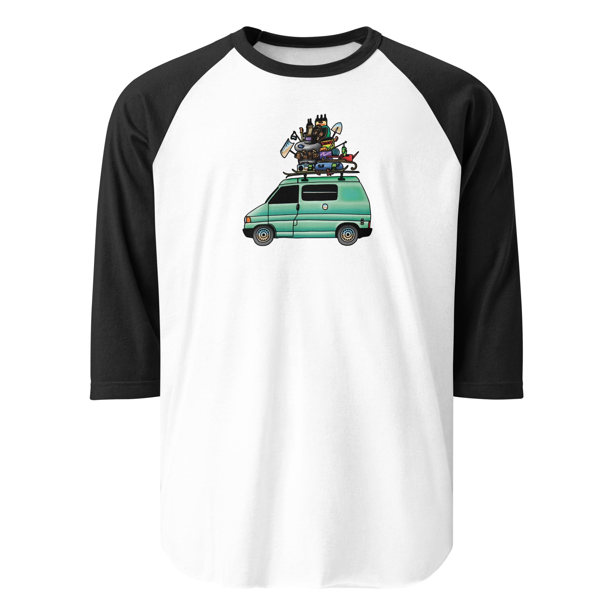 RAD Eurovan Raglan Baseball T-Shirt - OVERLANDERS Outfitter