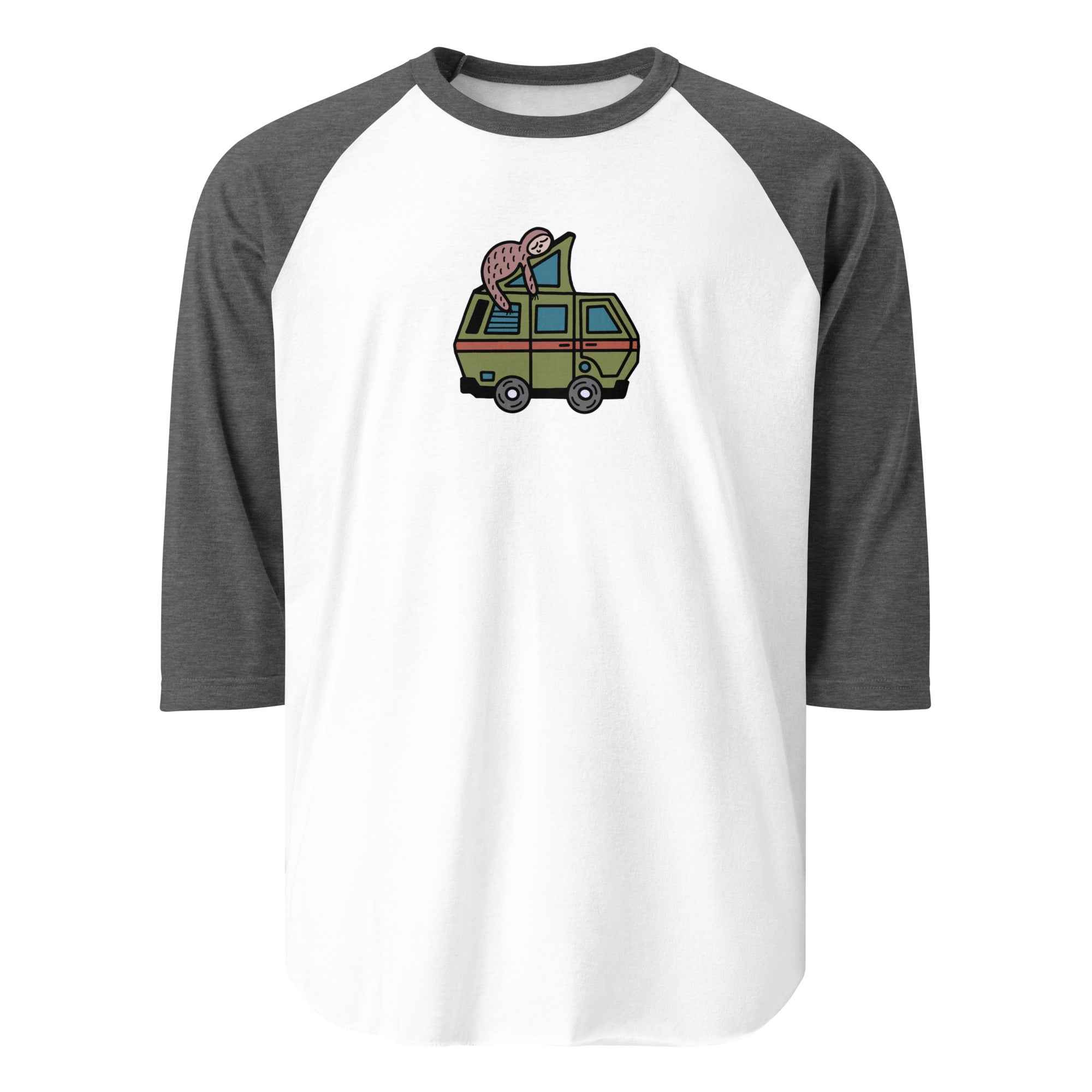 Stewie Sloth Raglan Baseball T-Shirt - OVERLANDERS Outfitter