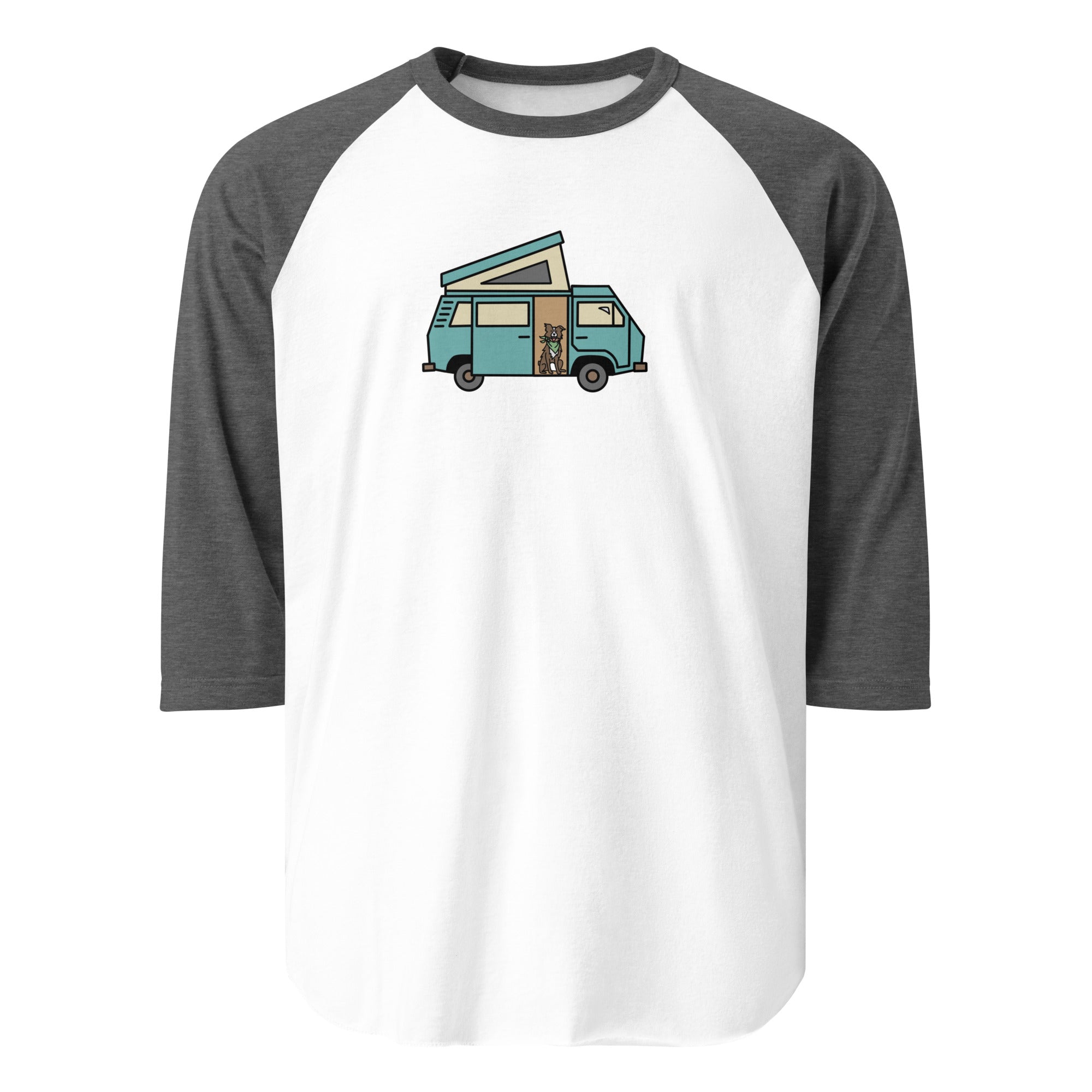 Dog in Van Raglan Baseball T-Shirt - OVERLANDERS Outfitter