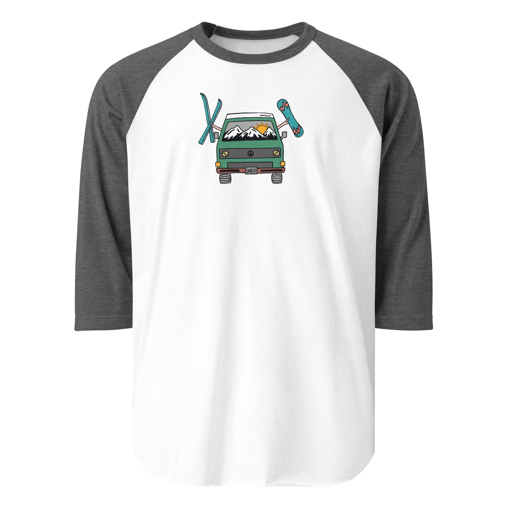 Shred Van Raglan Baseball T-Shirt - OVERLANDERS Outfitter