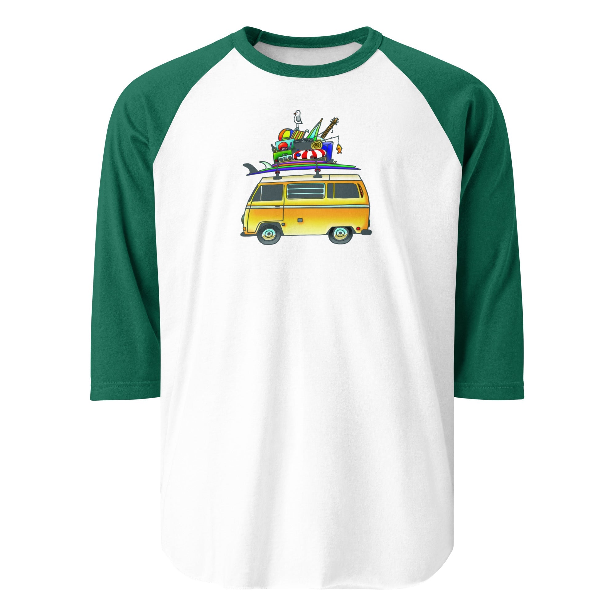 RAD Bus Raglan Baseball T-Shirt - OVERLANDERS Outfitter