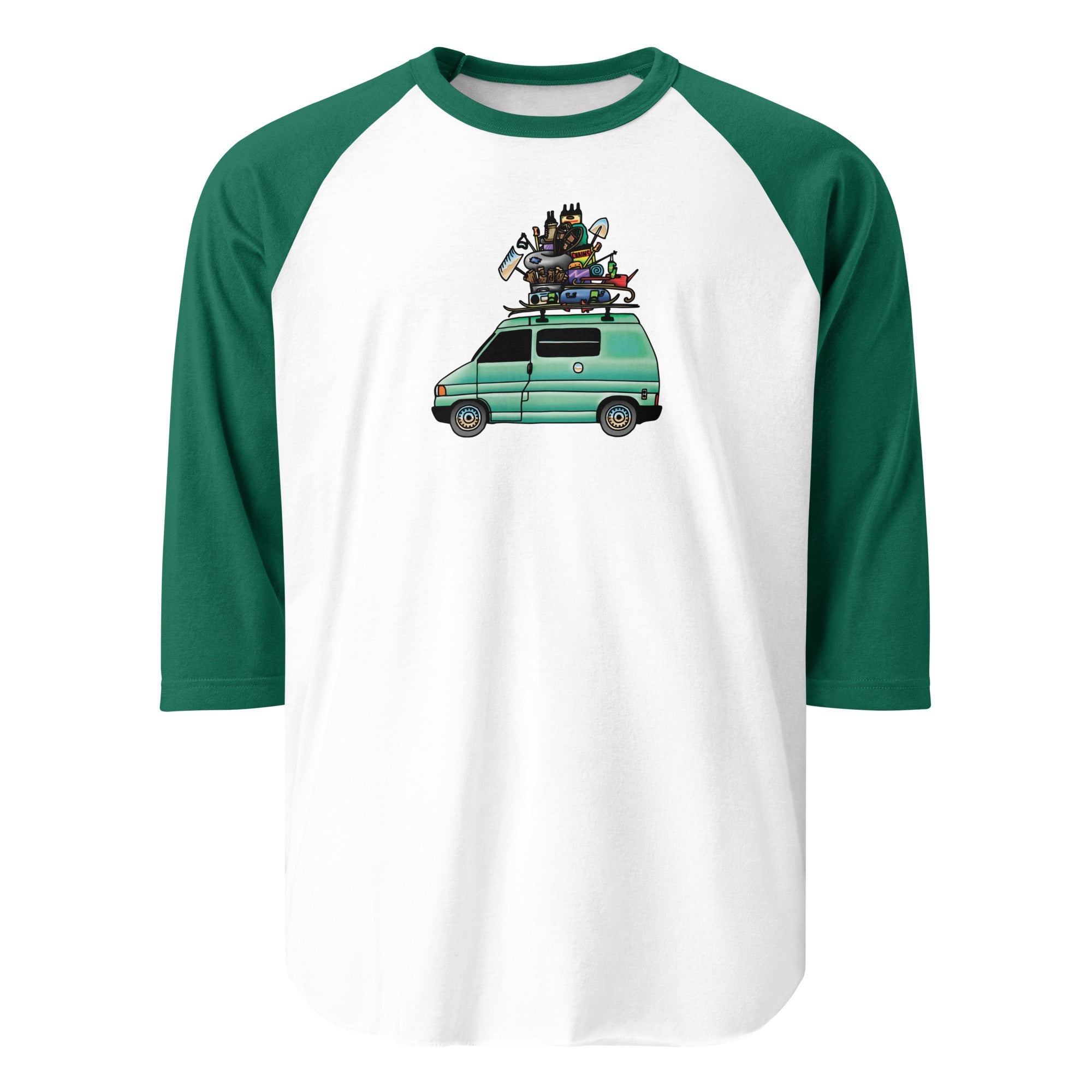 RAD Eurovan Raglan Baseball T-Shirt - OVERLANDERS Outfitter