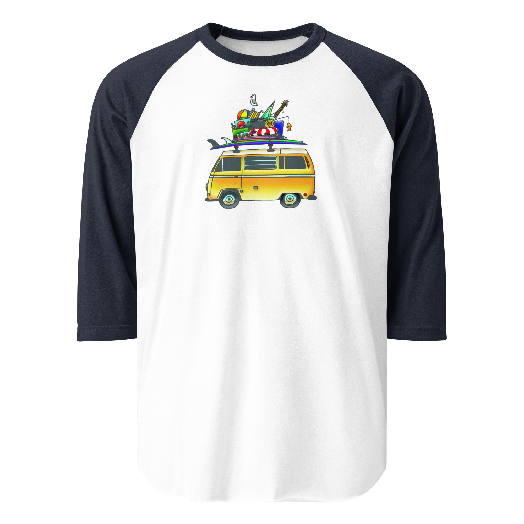 RAD Bus Raglan Baseball T-Shirt - OVERLANDERS Outfitter