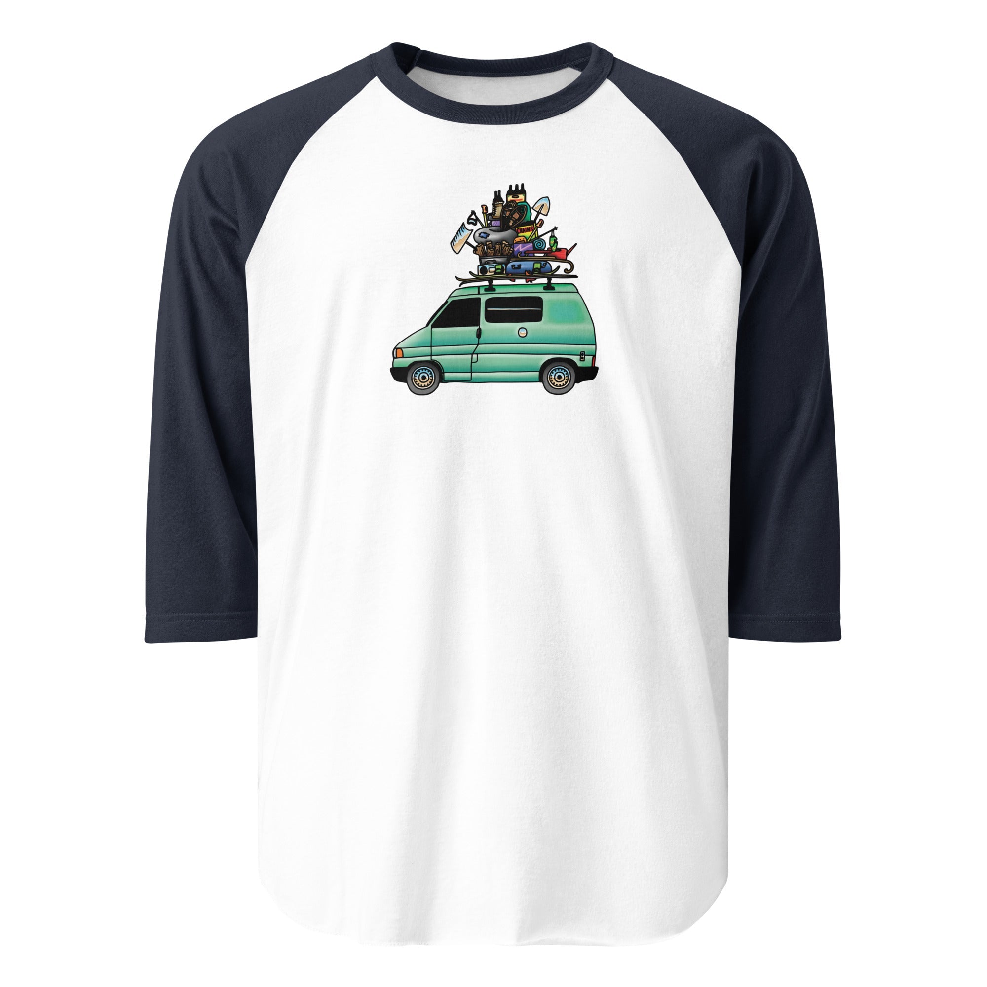 RAD Eurovan Raglan Baseball T-Shirt - OVERLANDERS Outfitter