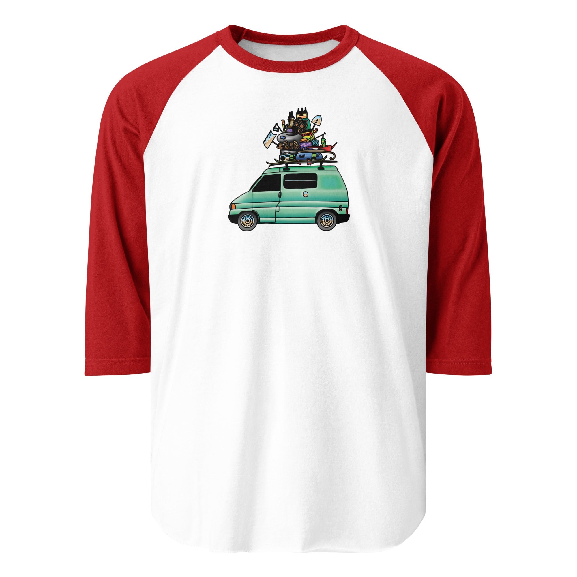 RAD Eurovan Raglan Baseball T-Shirt - OVERLANDERS Outfitter