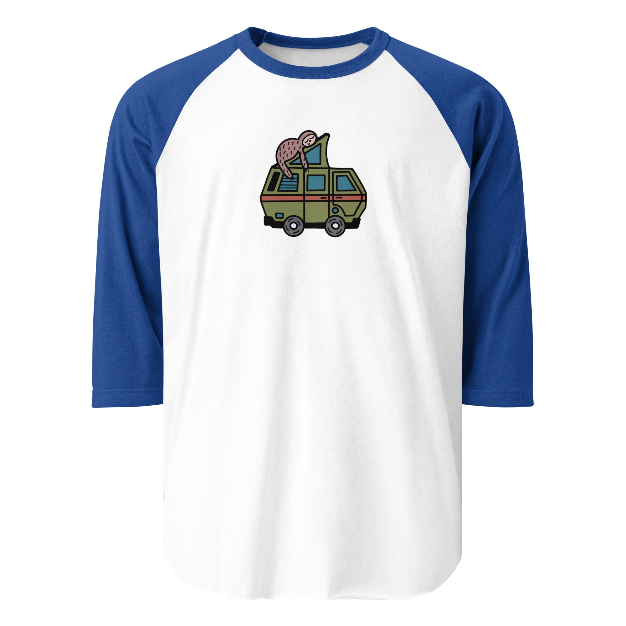 Stewie Sloth Raglan Baseball T-Shirt - OVERLANDERS Outfitter