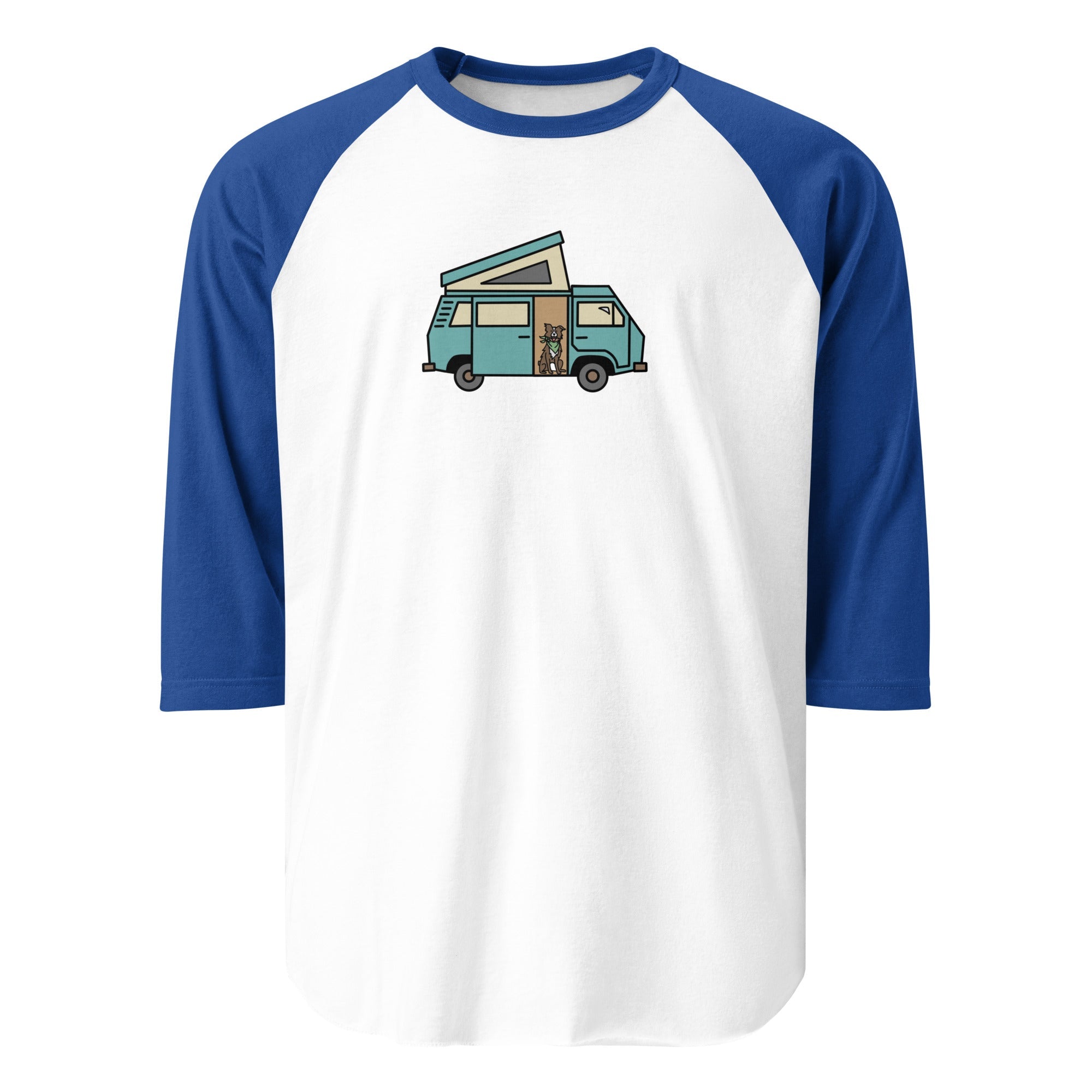 Dog in Van Raglan Baseball T-Shirt - OVERLANDERS Outfitter