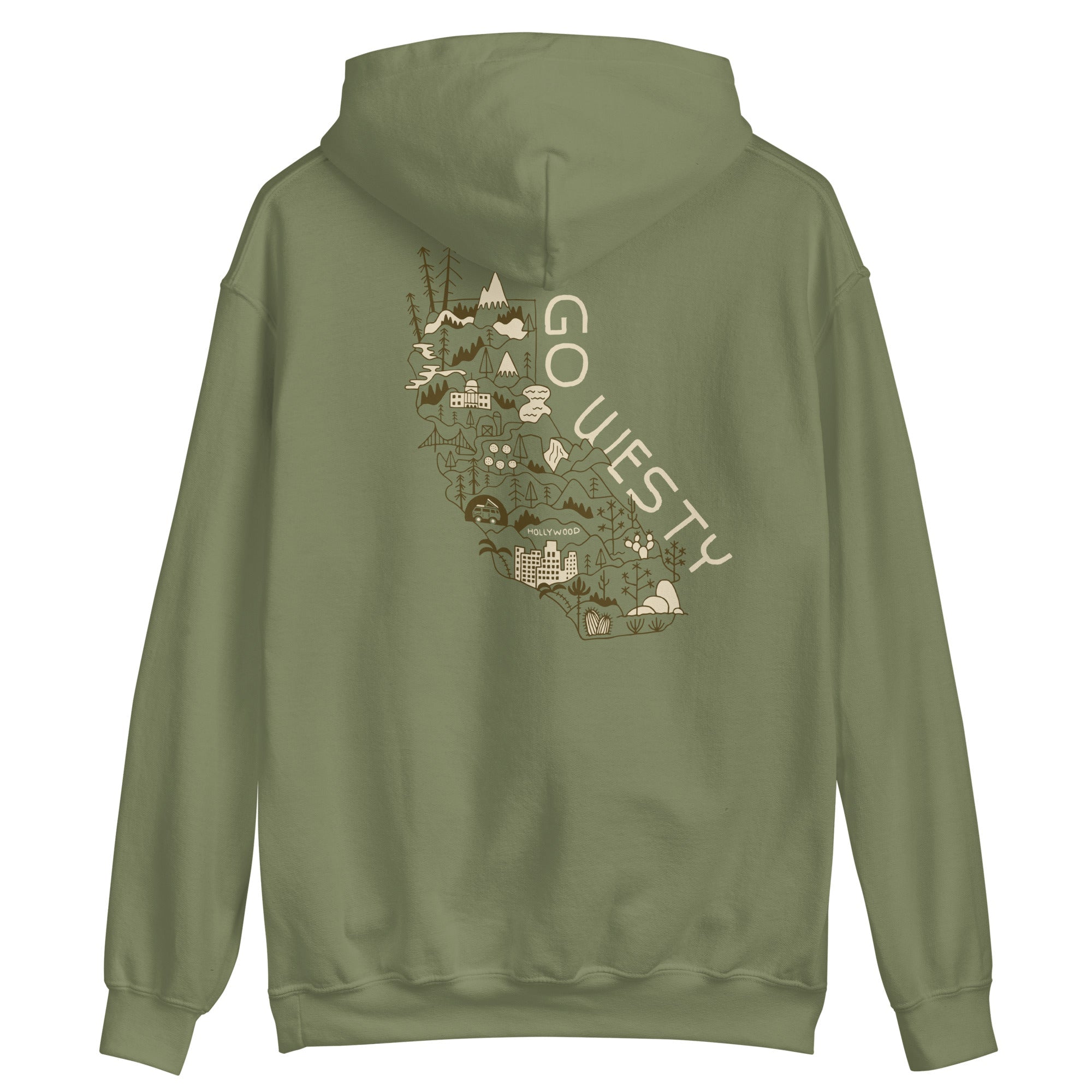 Golden State Westy Unisex Hoodie - OVERLANDERS Outfitter