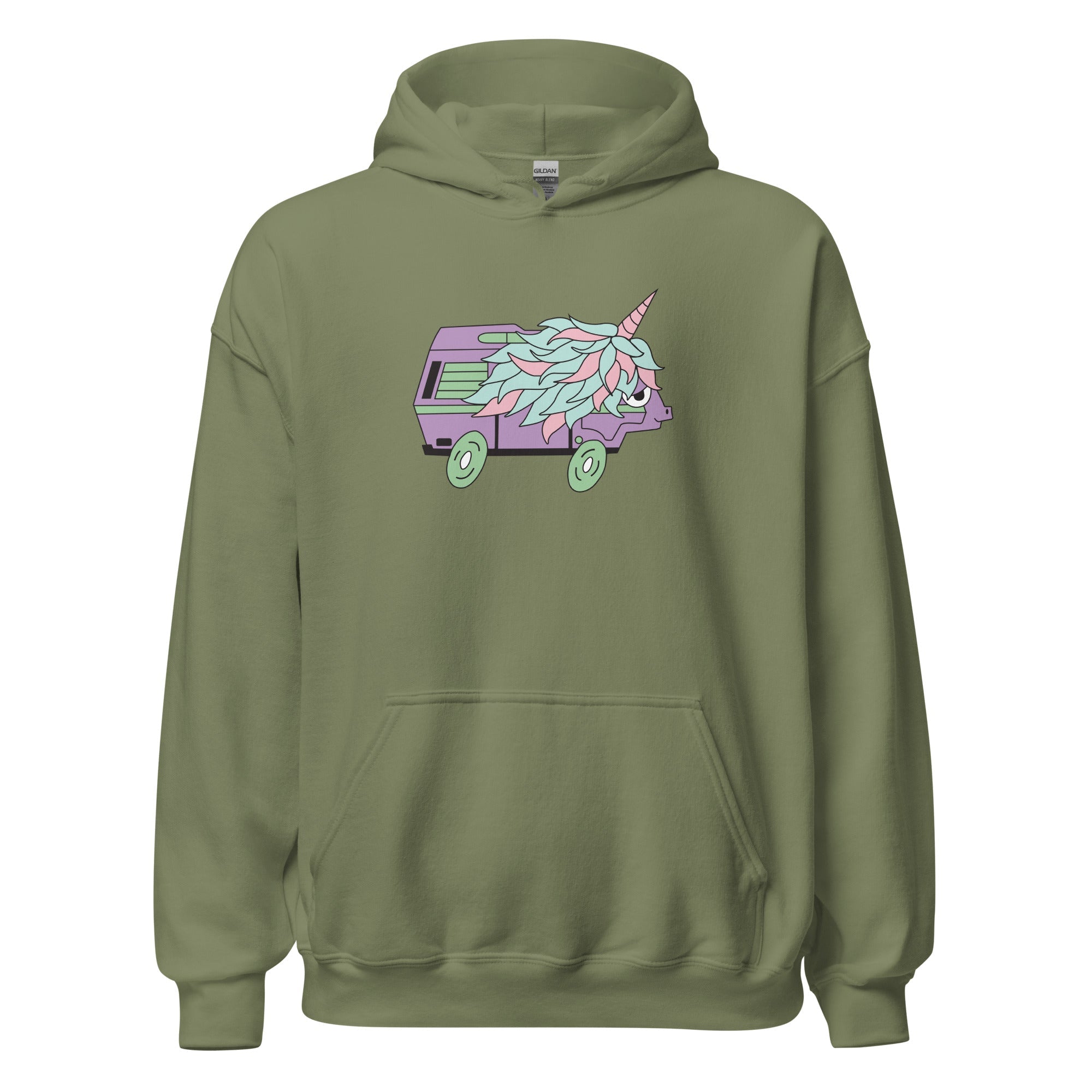 High-Top Hazel Unicorn Unisex Hoodie - OVERLANDERS Outfitter