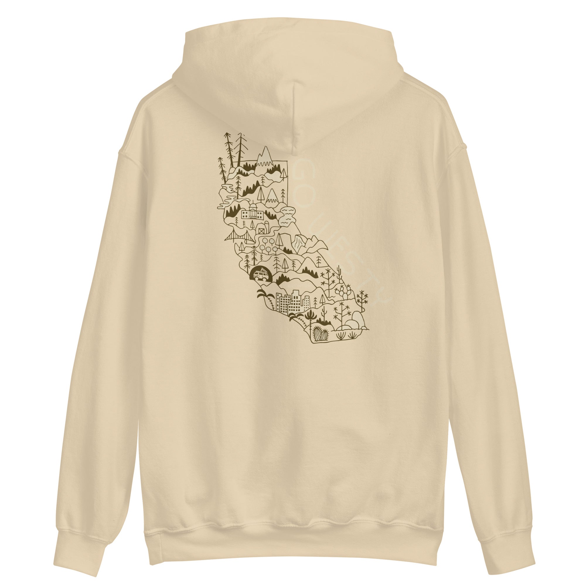 Golden State Westy Unisex Hoodie - OVERLANDERS Outfitter