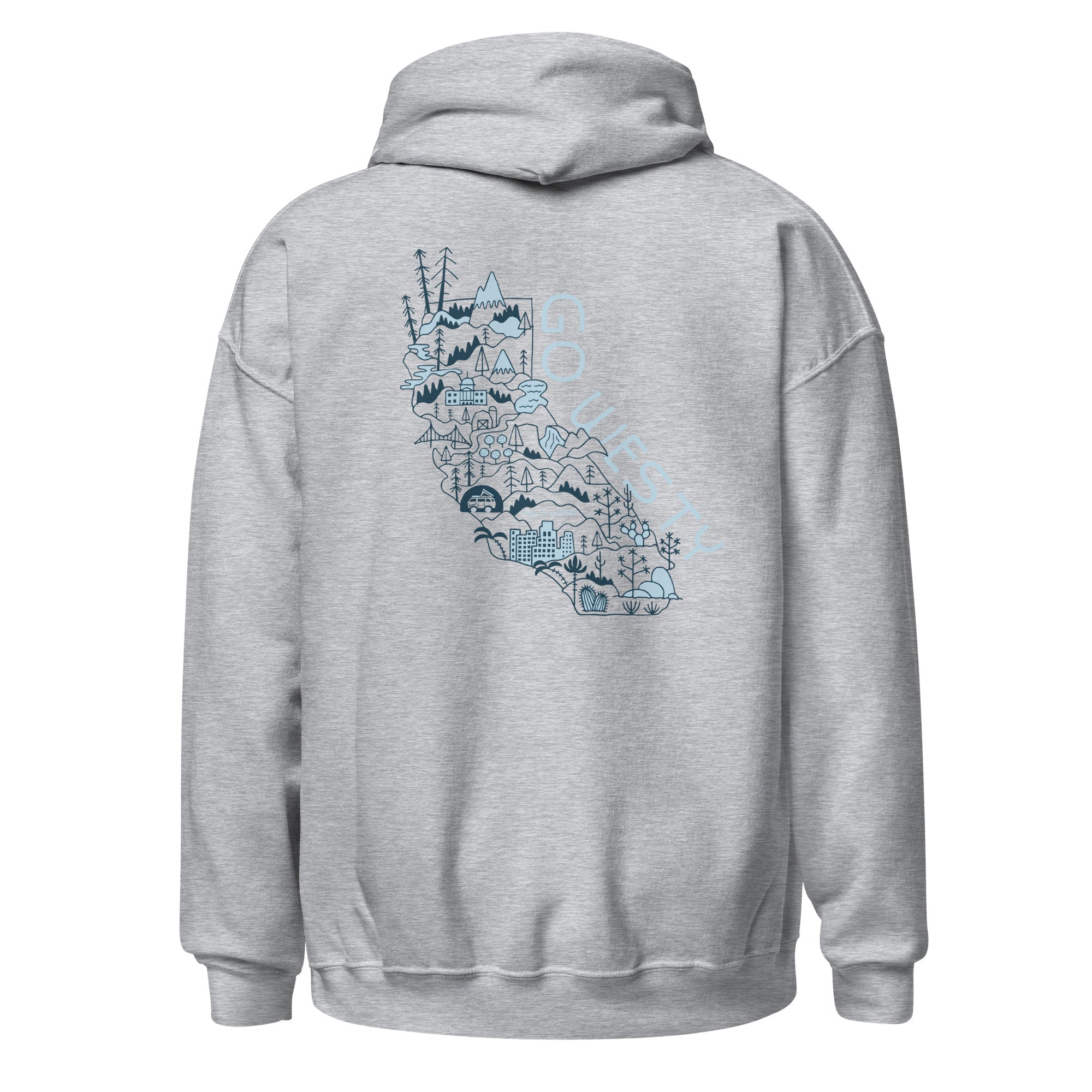 Golden State Westy Unisex Hoodie - OVERLANDERS Outfitter