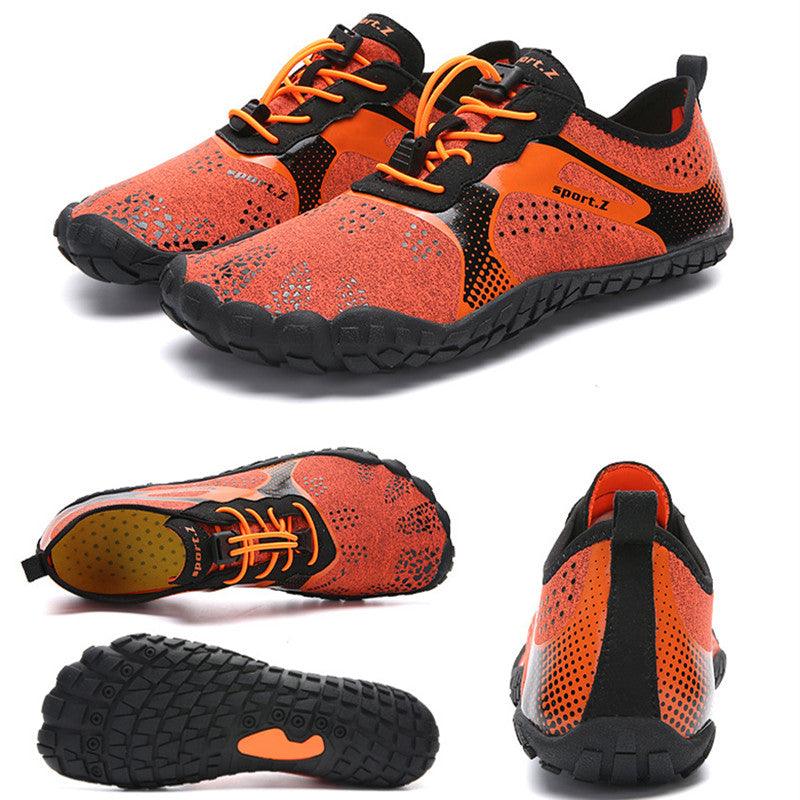 Unisex Stevvex Upstream Swimming Water Shoes with non-slip soles, ideal for barefoot outdoor water activities like beach, river, and sea.
