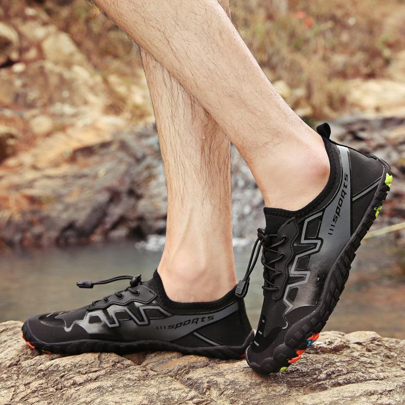 Unisex Stevvex Upstream Swimming Water Shoes for men and women, barefoot-style outdoor beach and river non-slip water sandals.