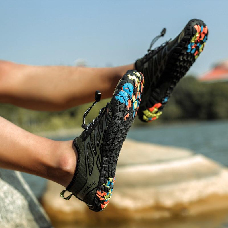 Unisex Stevvex Upstream Water Shoes for swimming and outdoor activities, featuring non-slip soles and barefoot-style design.