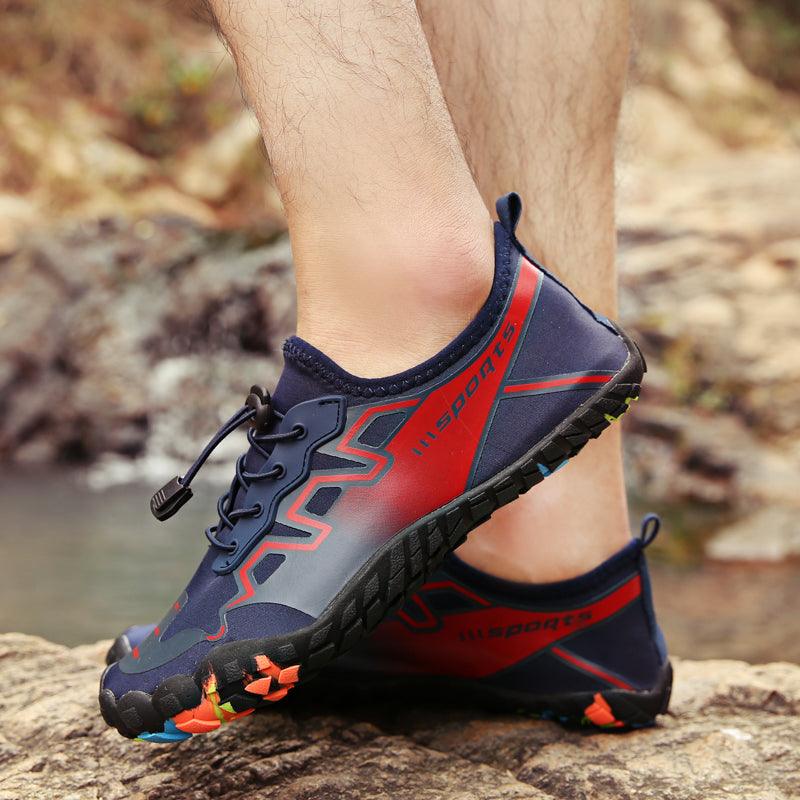 Unisex Stevvex water shoes for swimming and outdoor activities, featuring slip-resistant soles and barefoot design for river and beach use.