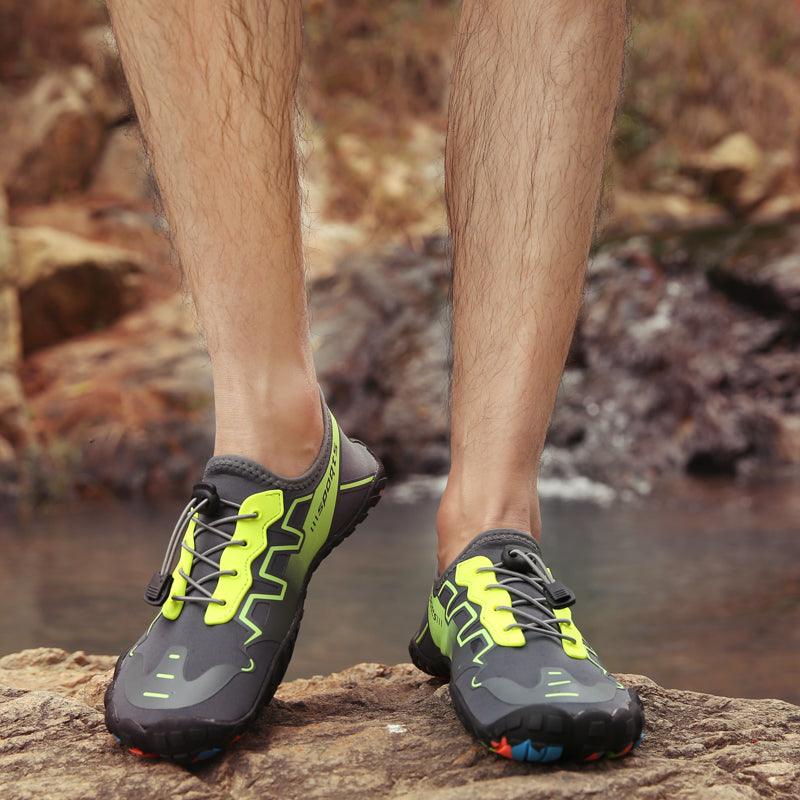 Unisex Stevvex Upstream Swimming Water Shoes with non-slip soles, designed for outdoor beach, river, and sea activities.