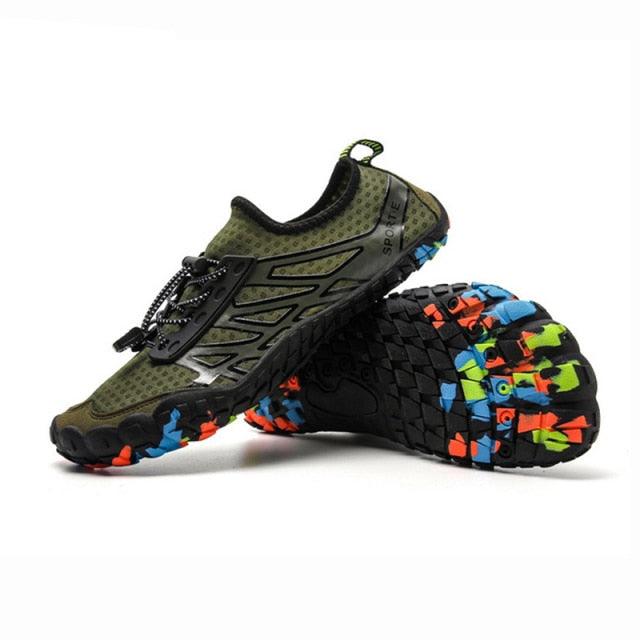 Unisex Stevvex water shoes for swimming and outdoor activities, featuring non-slip soles for beach, river, and sea navigation.