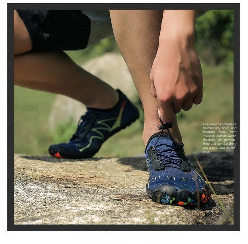 Unisex Stevvex Upstream Swimming Water Shoes for outdoor beach, river, or sea activities, featuring non-slip soles and barefoot design.