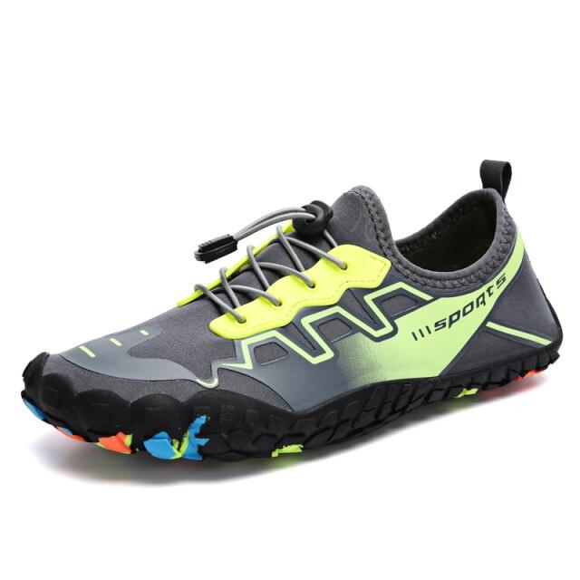 Unisex Stevvex Upstream Water Shoes for swimming and beach activities, featuring non-slip soles and barefoot design for outdoor water sports.