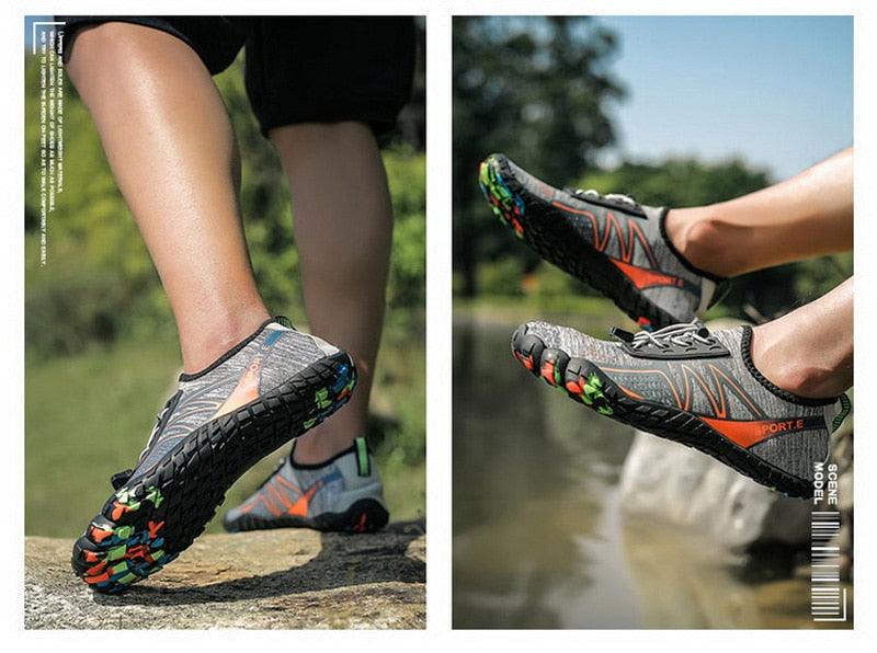 Unisex Stevvex Upstream Water Shoes for swimming, beach, and river activities, featuring non-slip soles and barefoot-style design.