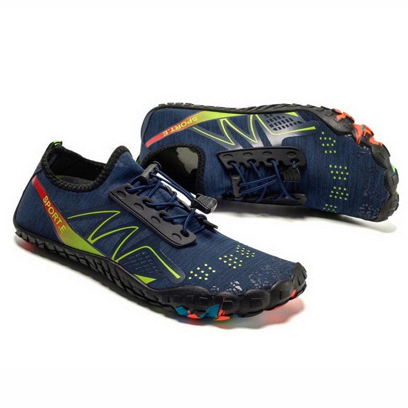 Unisex Stevvex Upstream Swimming Water Shoes for men, featuring non-slip soles, suitable for beach, river, and sea outdoor water activities.