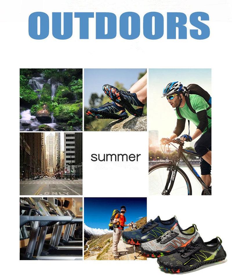 Unisex Stevvex Upstream Swimming Water Shoes, barefoot outdoor sandals with non-slip soles for beach, river, and sea activities.